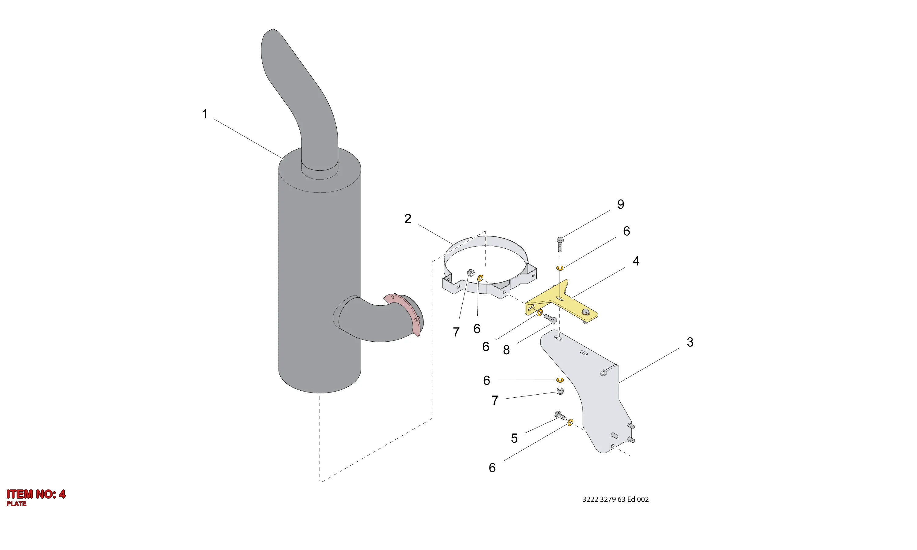 3222 3193 12 PLATE - Technical Drawing