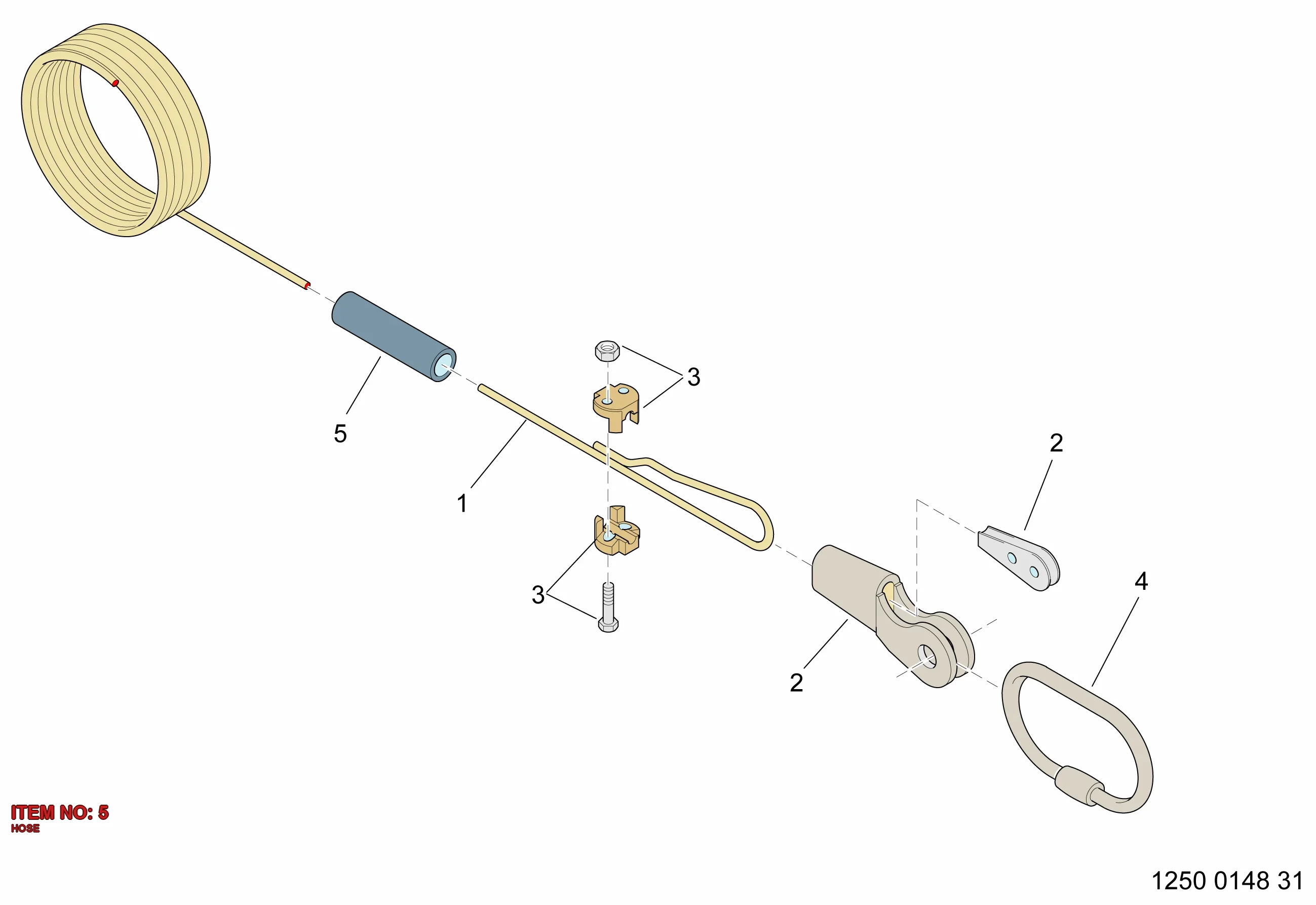3222 3193 23 HOSE - Technical Drawing