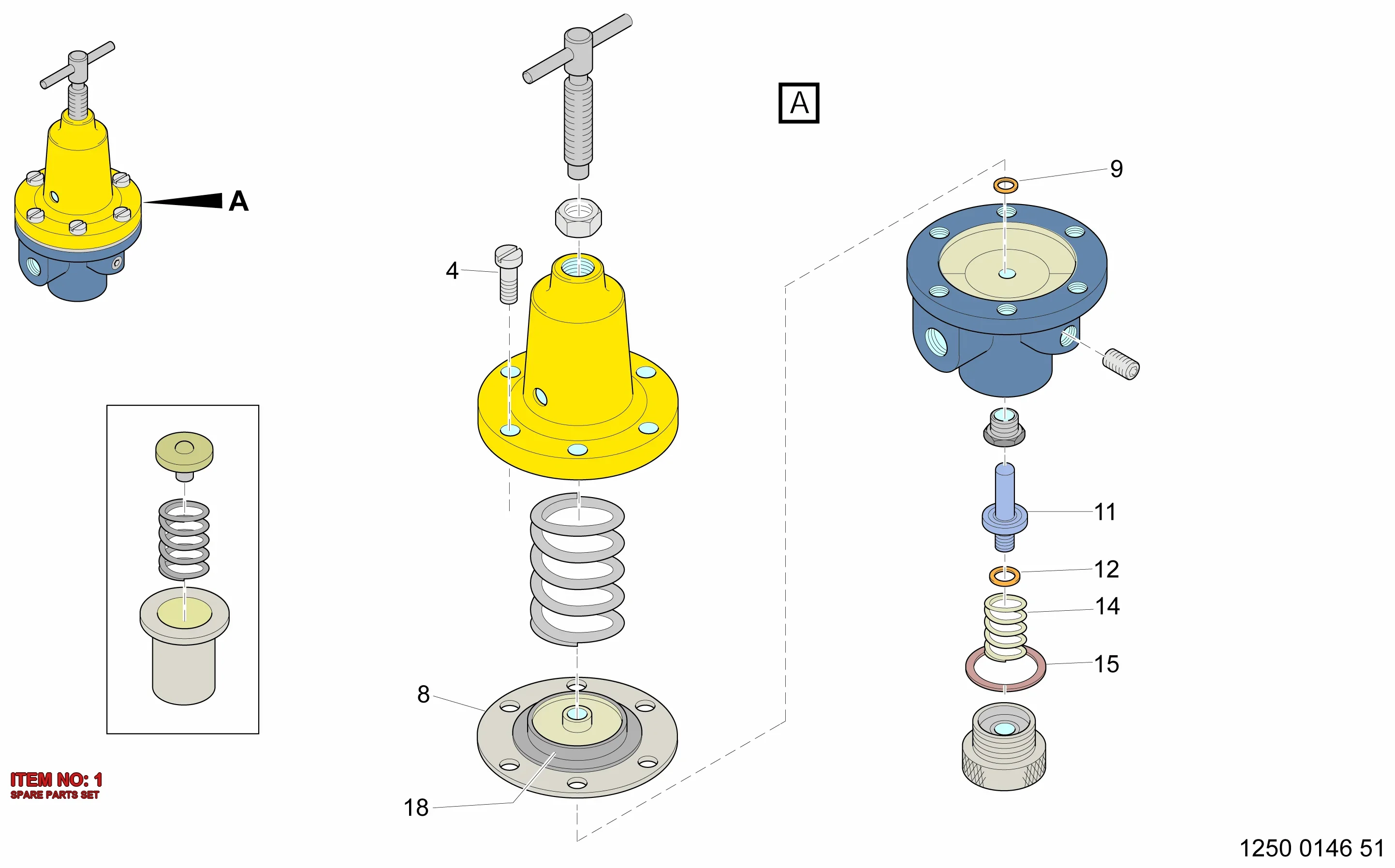 3222 3231 03 SPARE PARTS SET - Technical Drawing