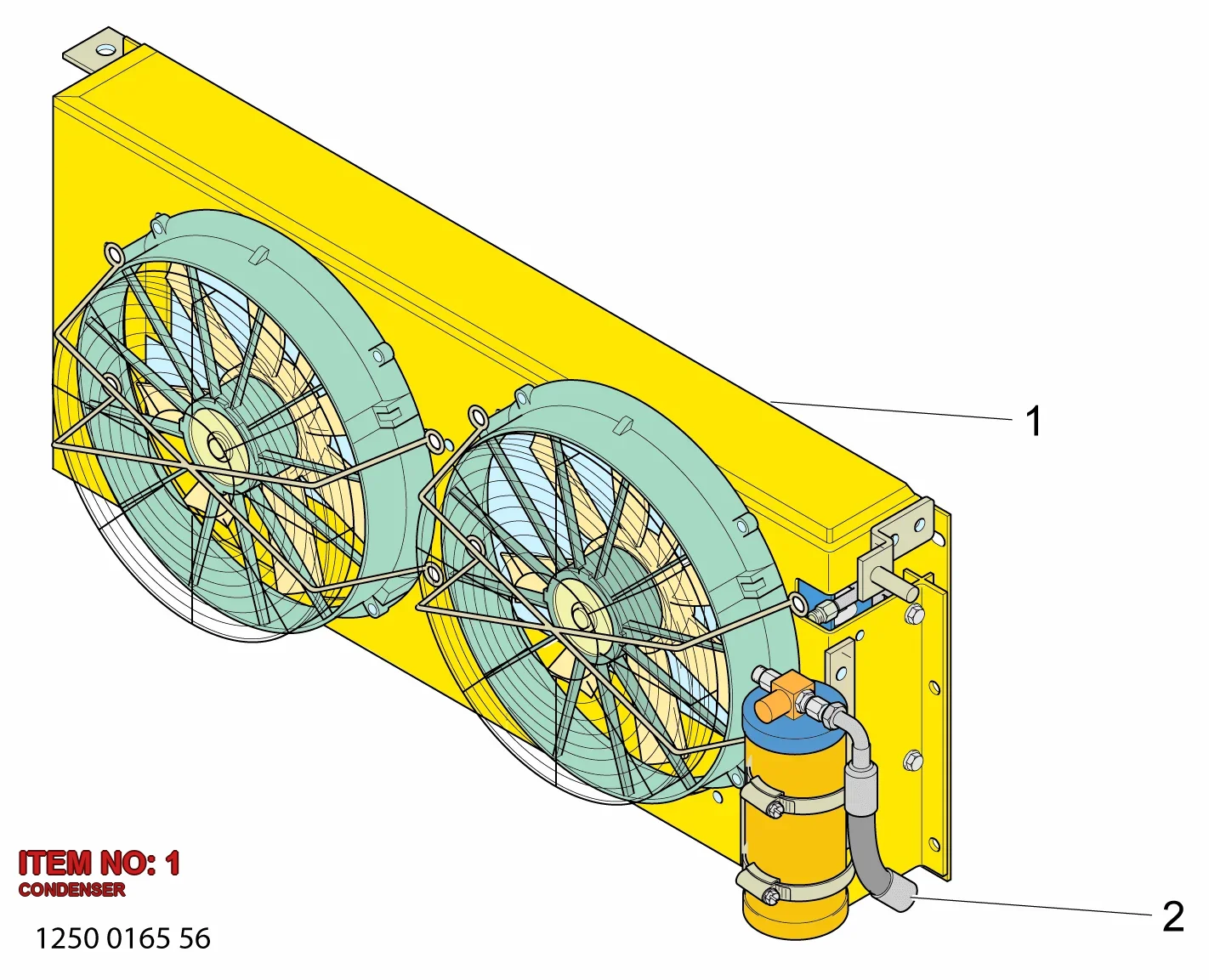 3222 3235 63 CONDENSER - Technical Drawing
