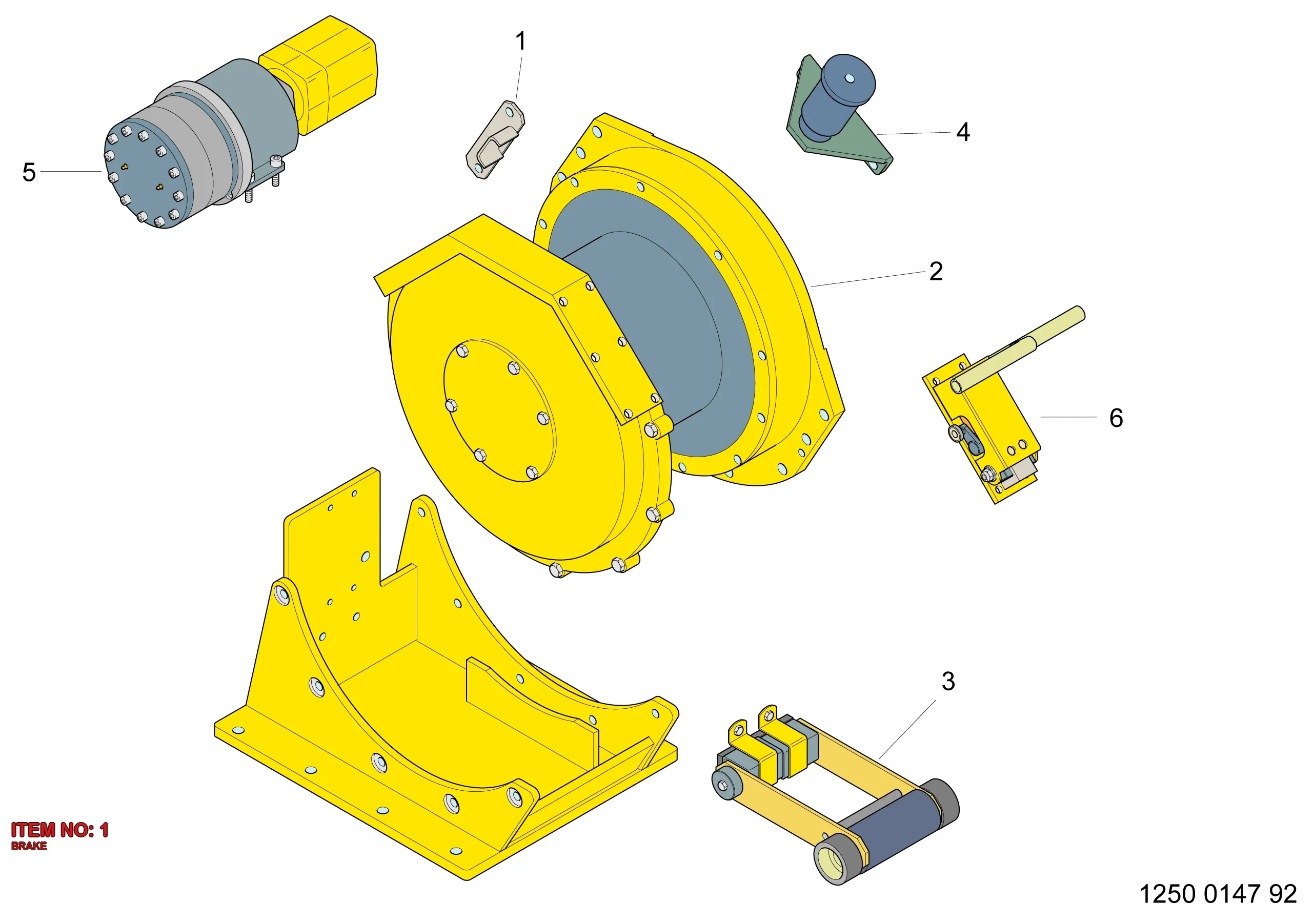 3222 3240 43 BRAKE - Technical Drawing