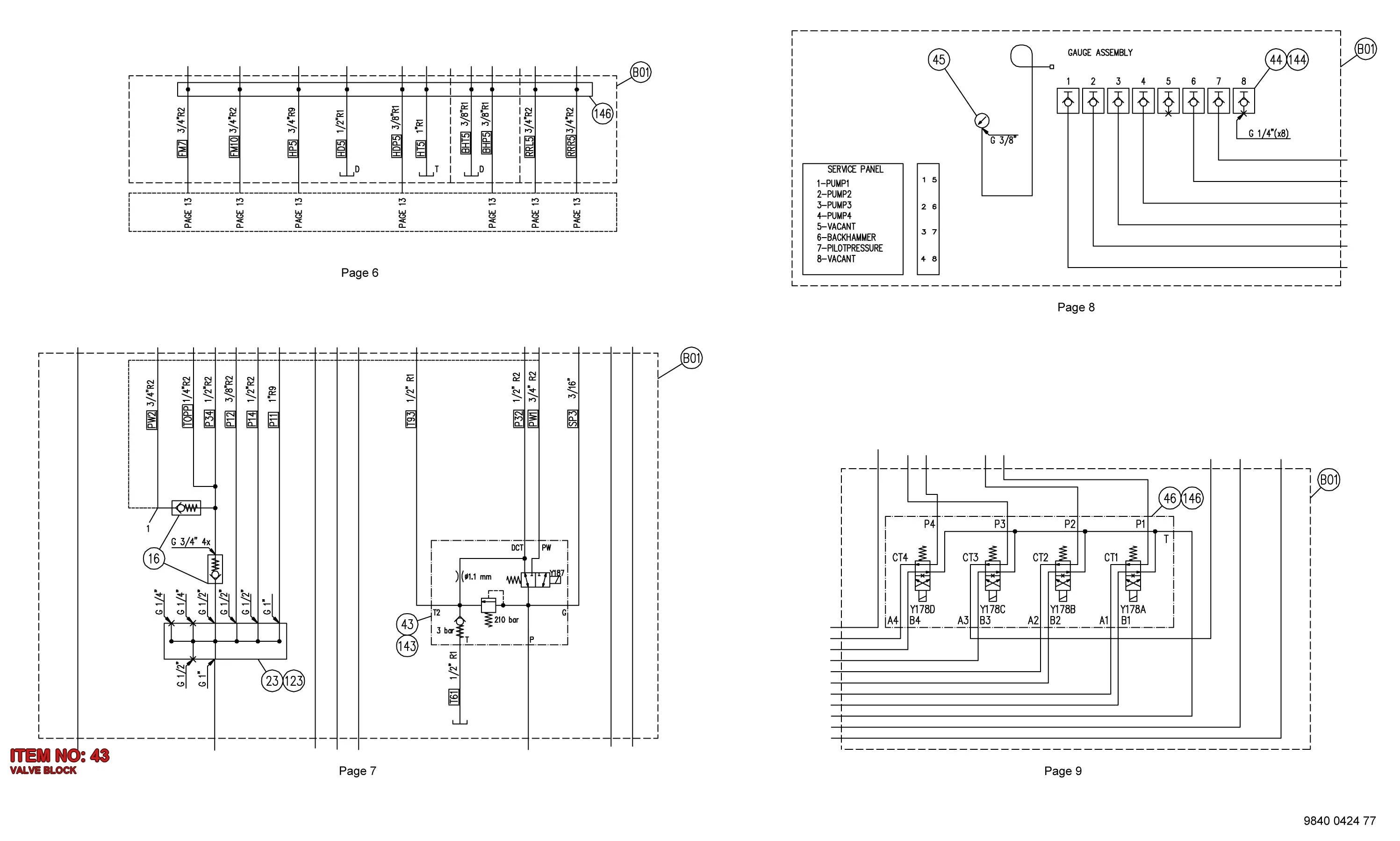 3222 3243 06 VALVE BLOCK - Technical Drawing