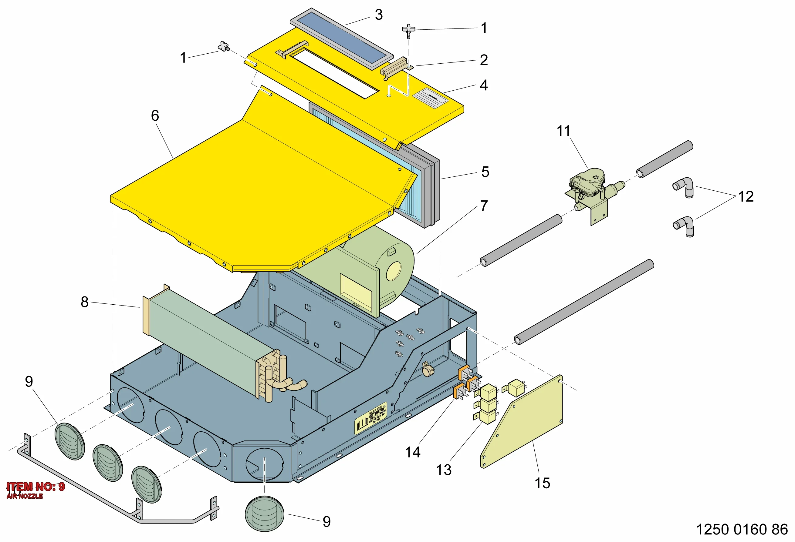 3222 3244 96 AIR NOZZLE - Technical Drawing