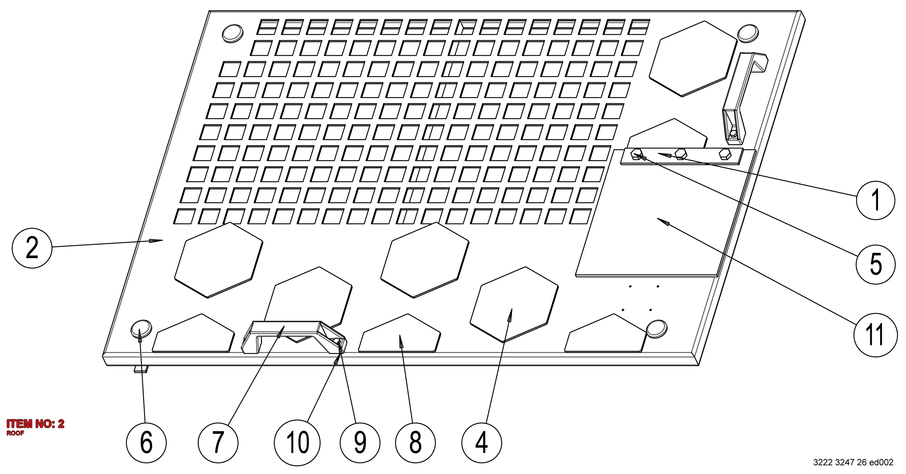 3222 3247 27 ROOF - Technical Drawing