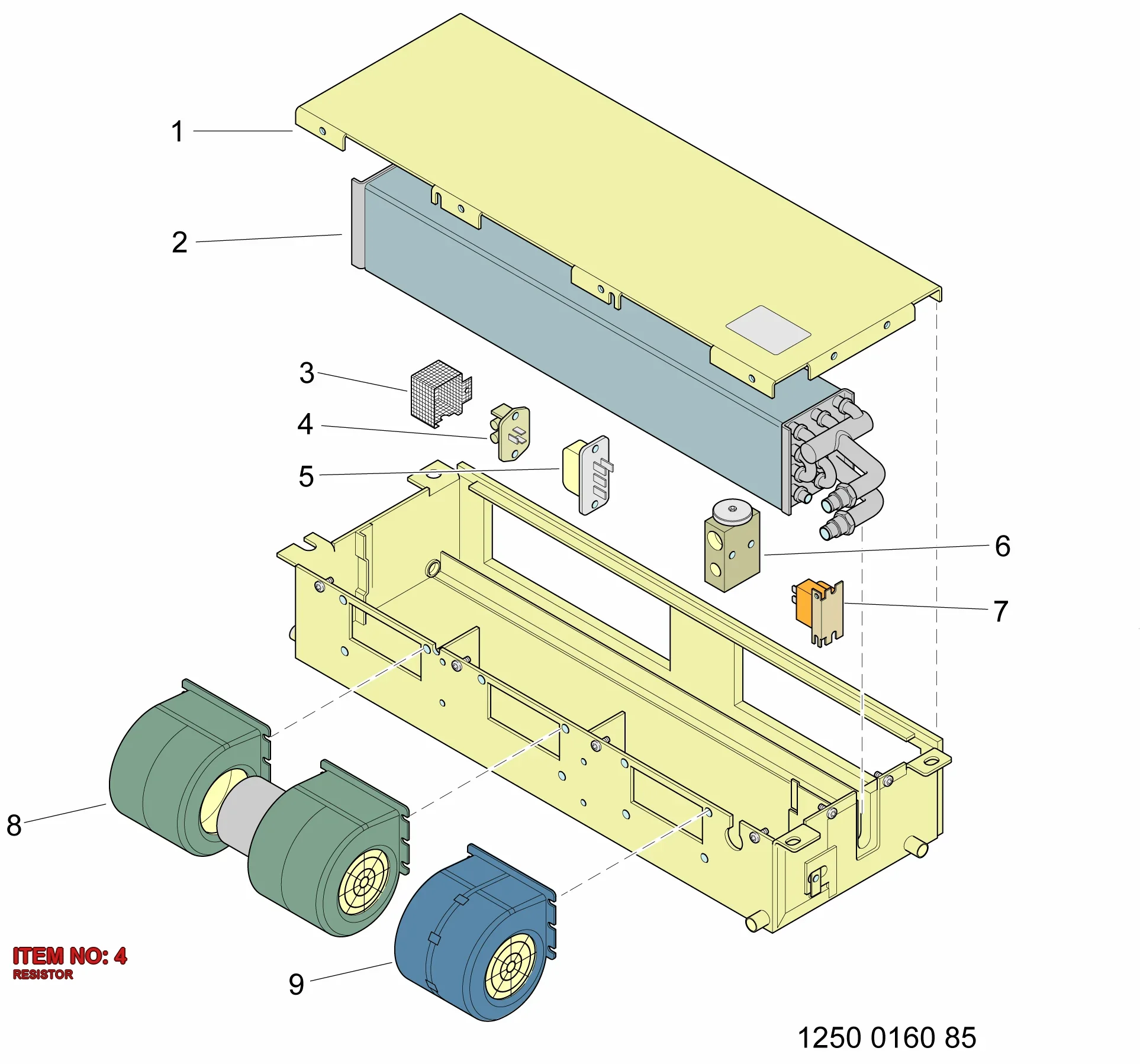 3222 3249 04 RESISTOR - Technical Drawing