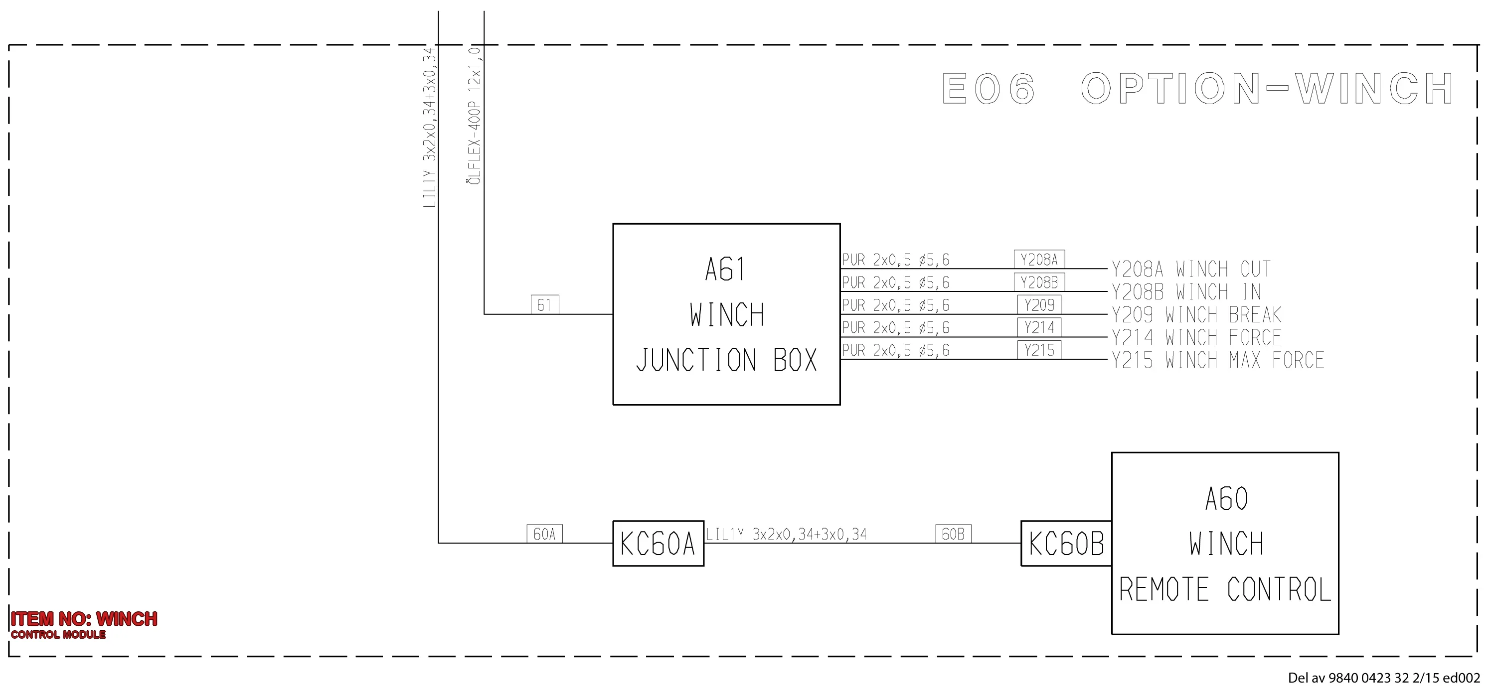 3222 3250 82 CONTROL MODULE - Technical Drawing