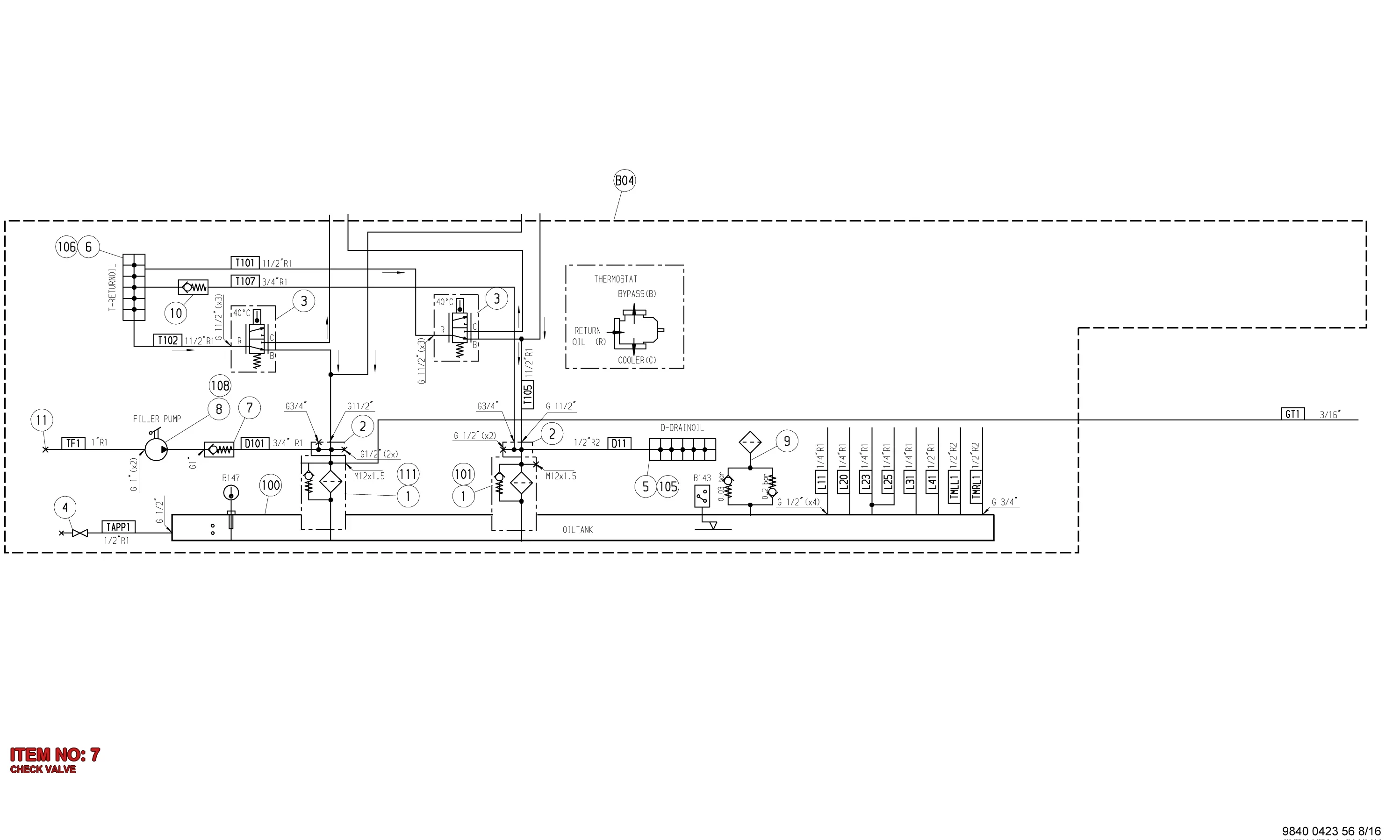 3222 3251 42 CHECK VALVE - Technical Drawing