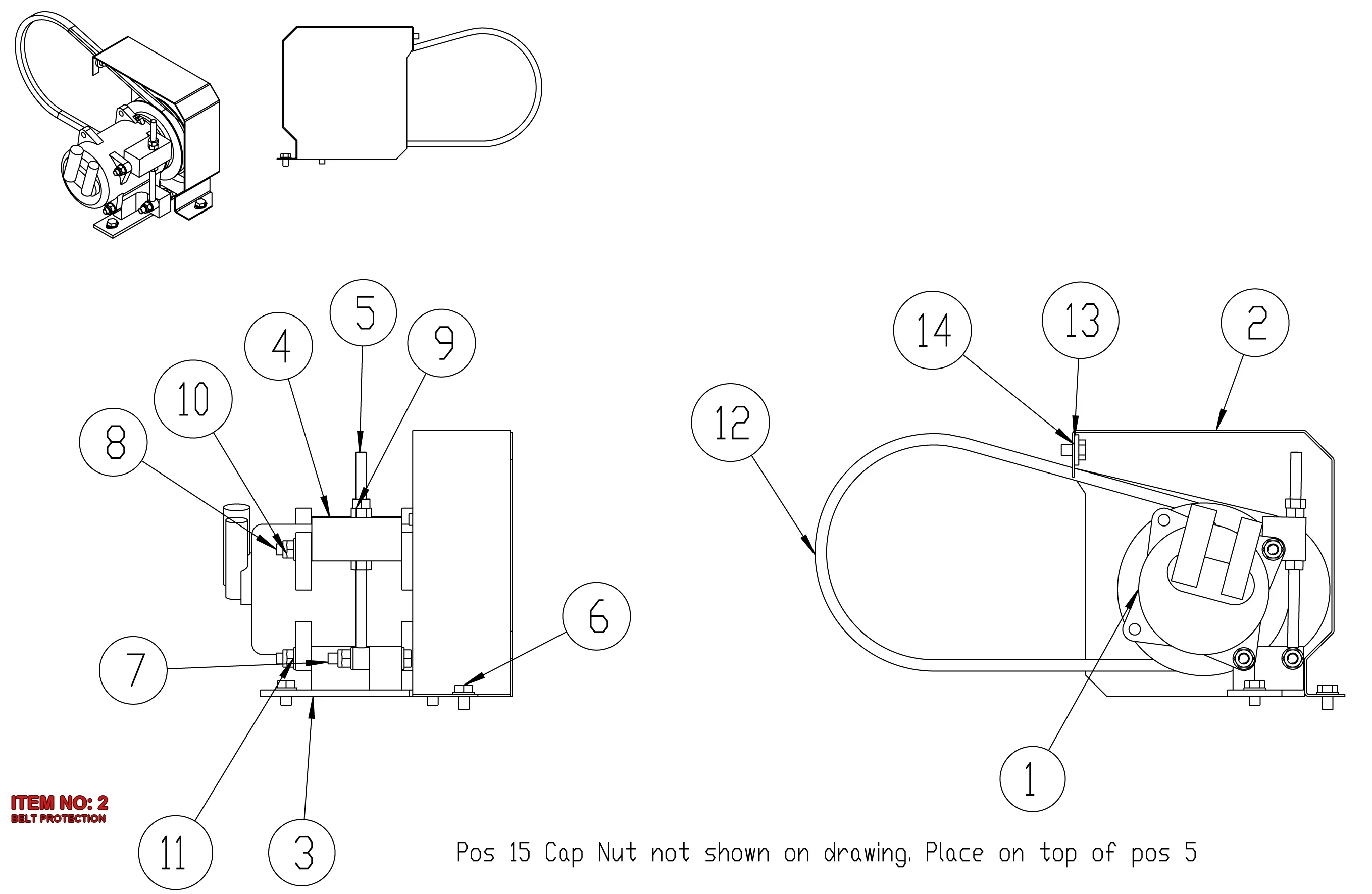 3222 3252 36 BELT PROTECTION - Technical Drawing