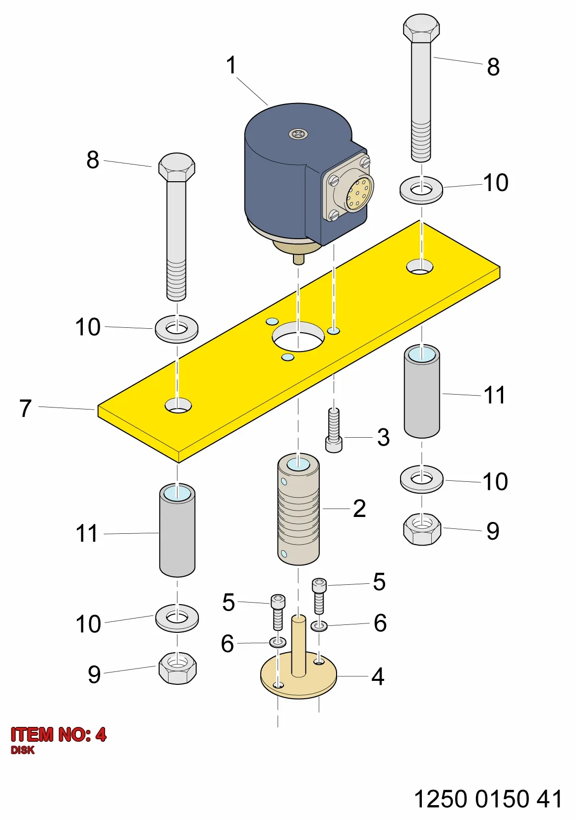 3222 3255 40 DISK - Technical Drawing
