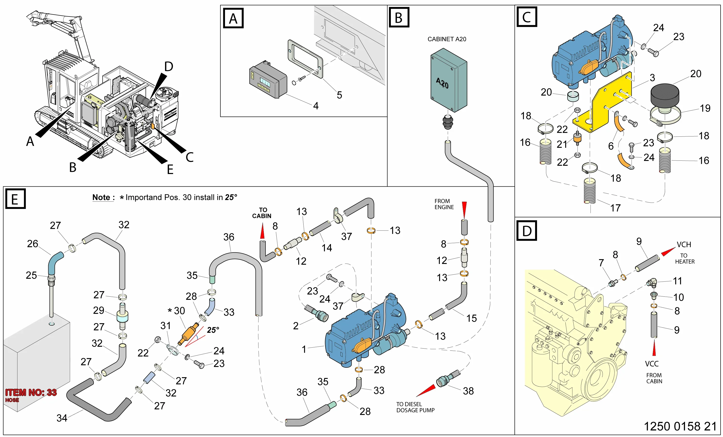 3222 3260 47 HOSE - Technical Drawing