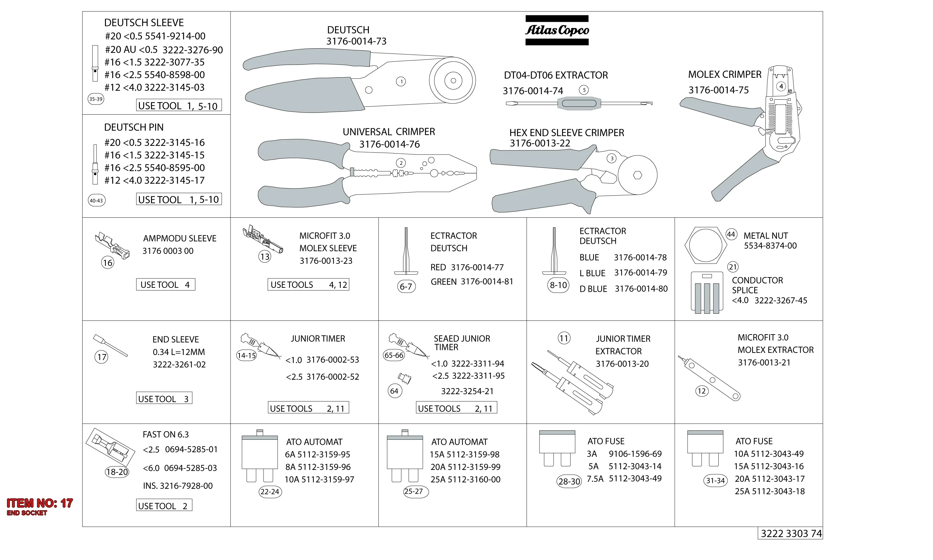 3222 3261 02 END SOCKET - Technical Drawing