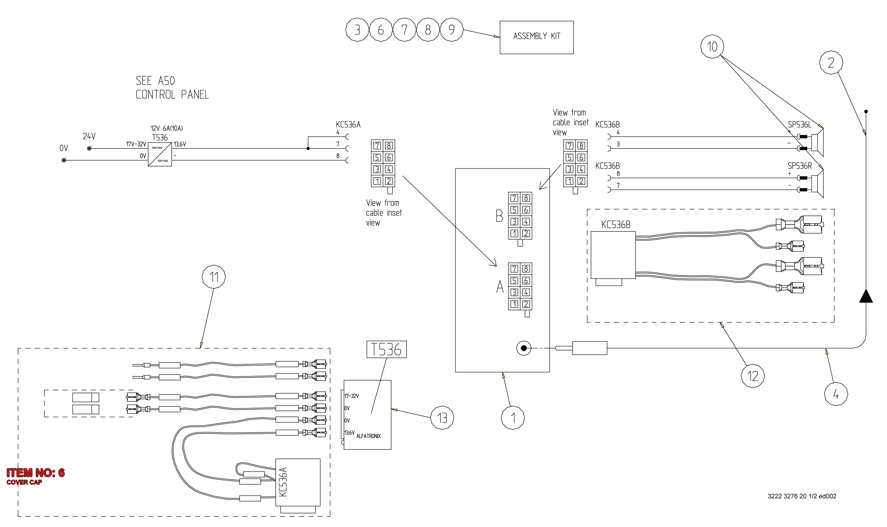 3222 3263 45 COVER CAP - Technical Drawing
