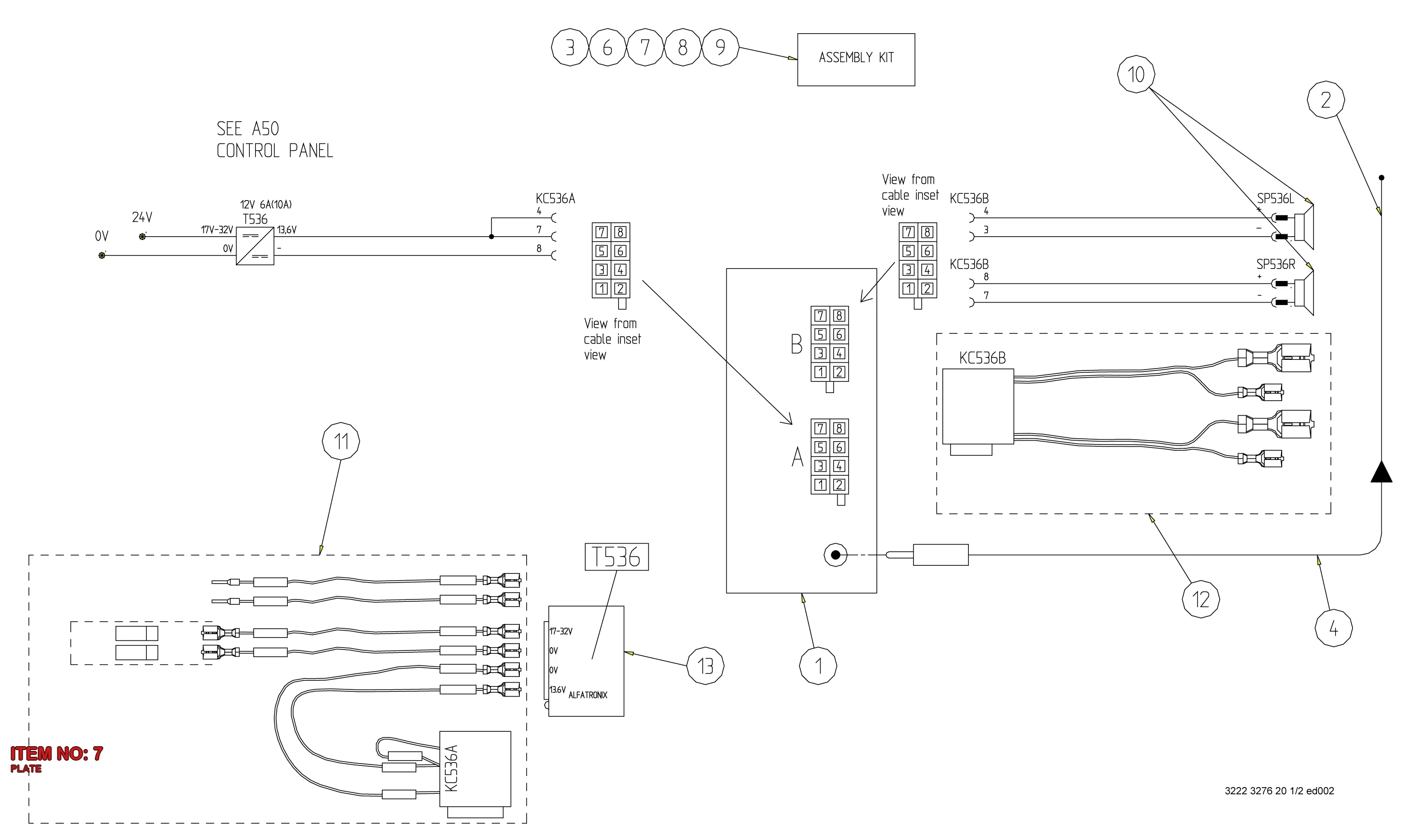 3222 3263 46 PLATE - Technical Drawing