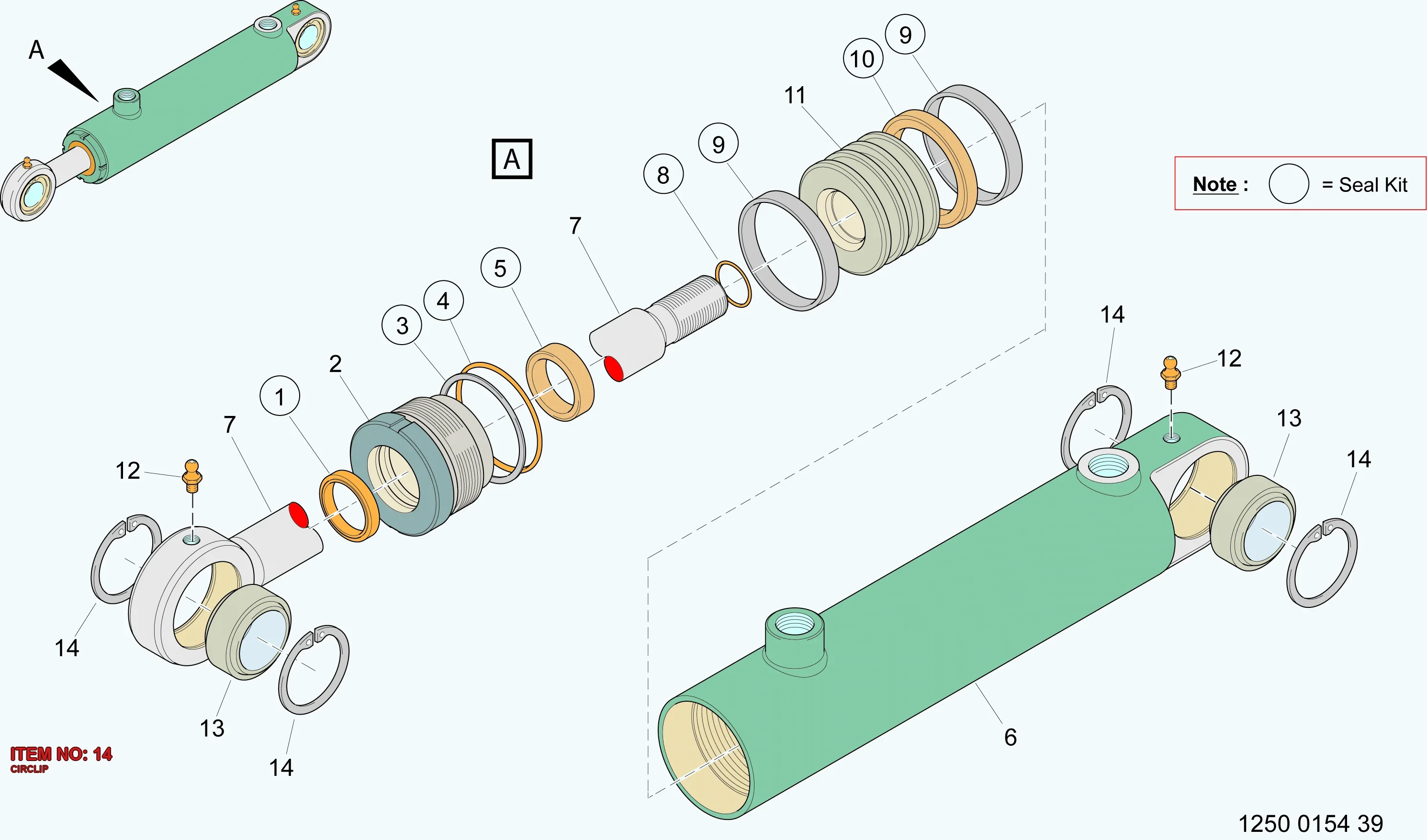 3222 3264 68 CIRCLIP - Technical Drawing