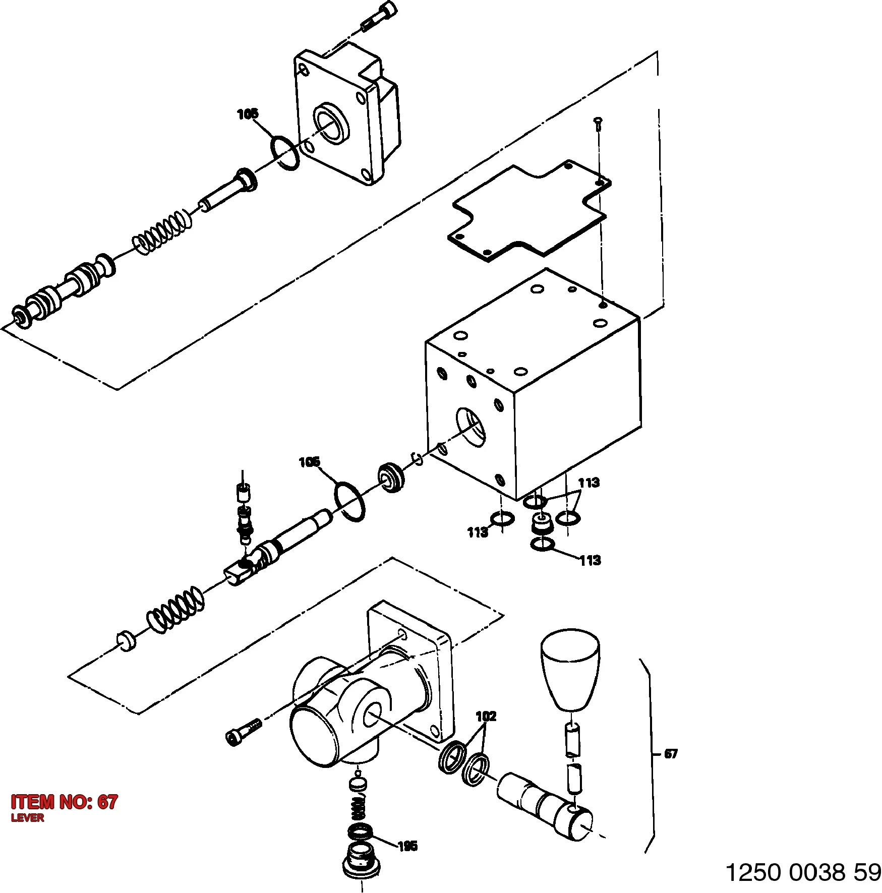 3222 3269 91 LEVER - Technical Drawing