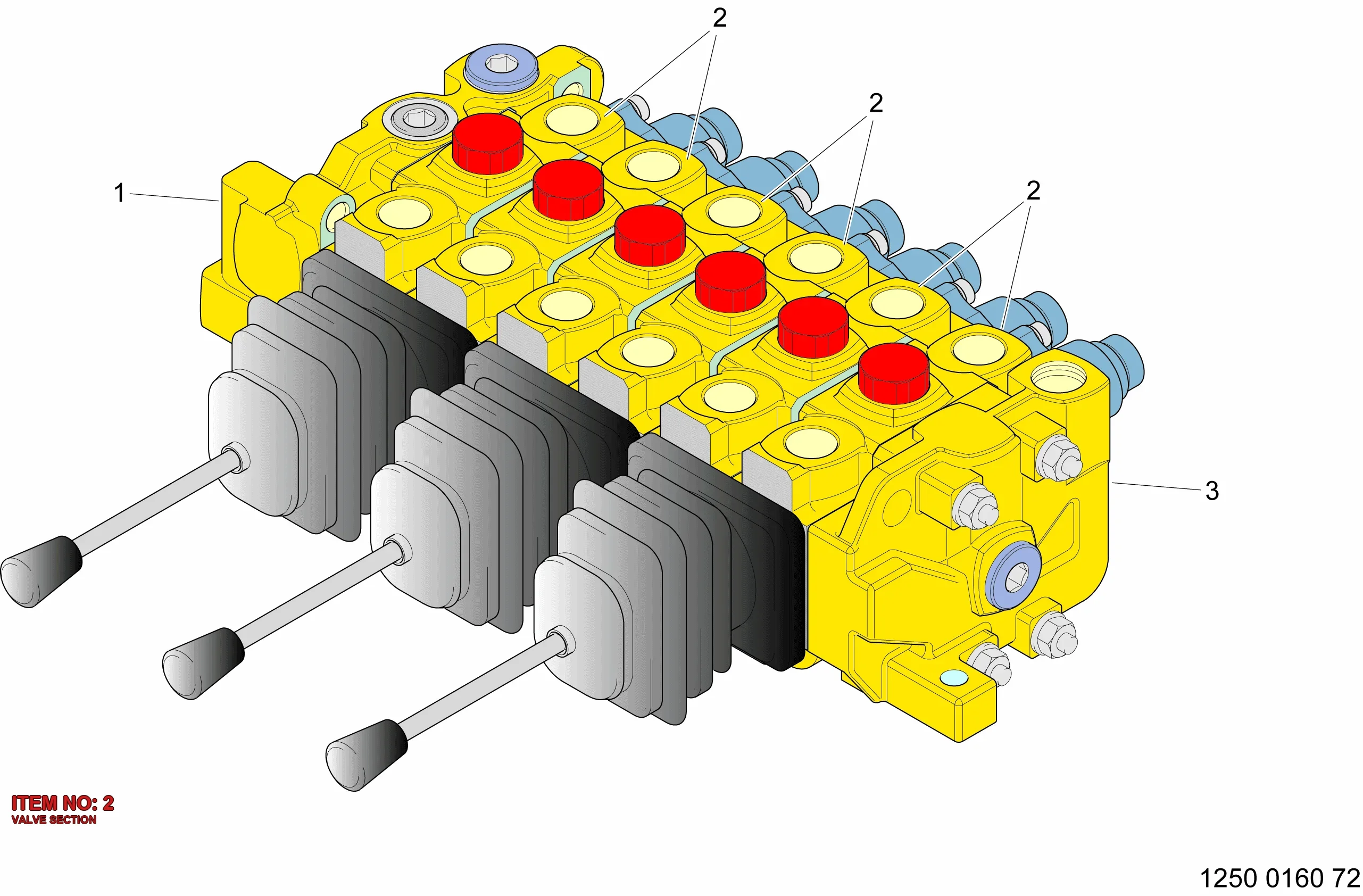 3222 3270 25 VALVE SECTION - Technical Drawing