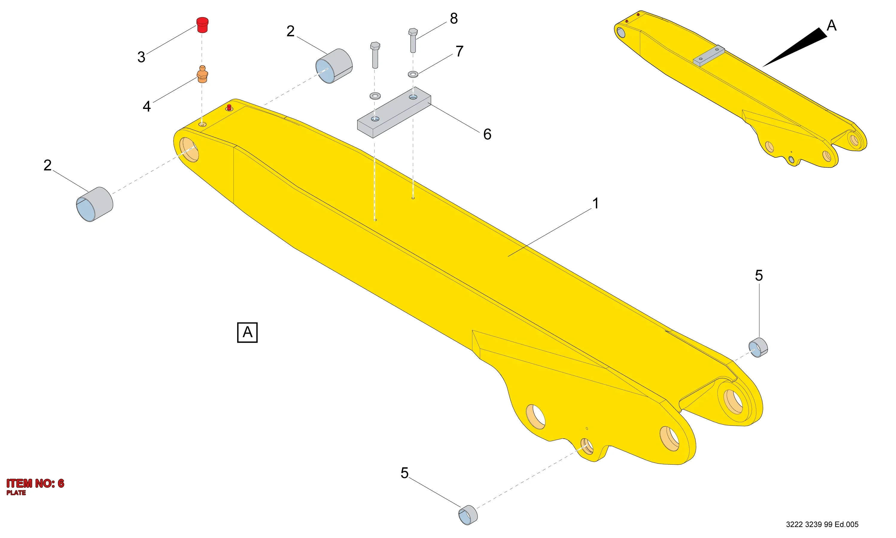 3222 3272 60 PLATE - Technical Drawing