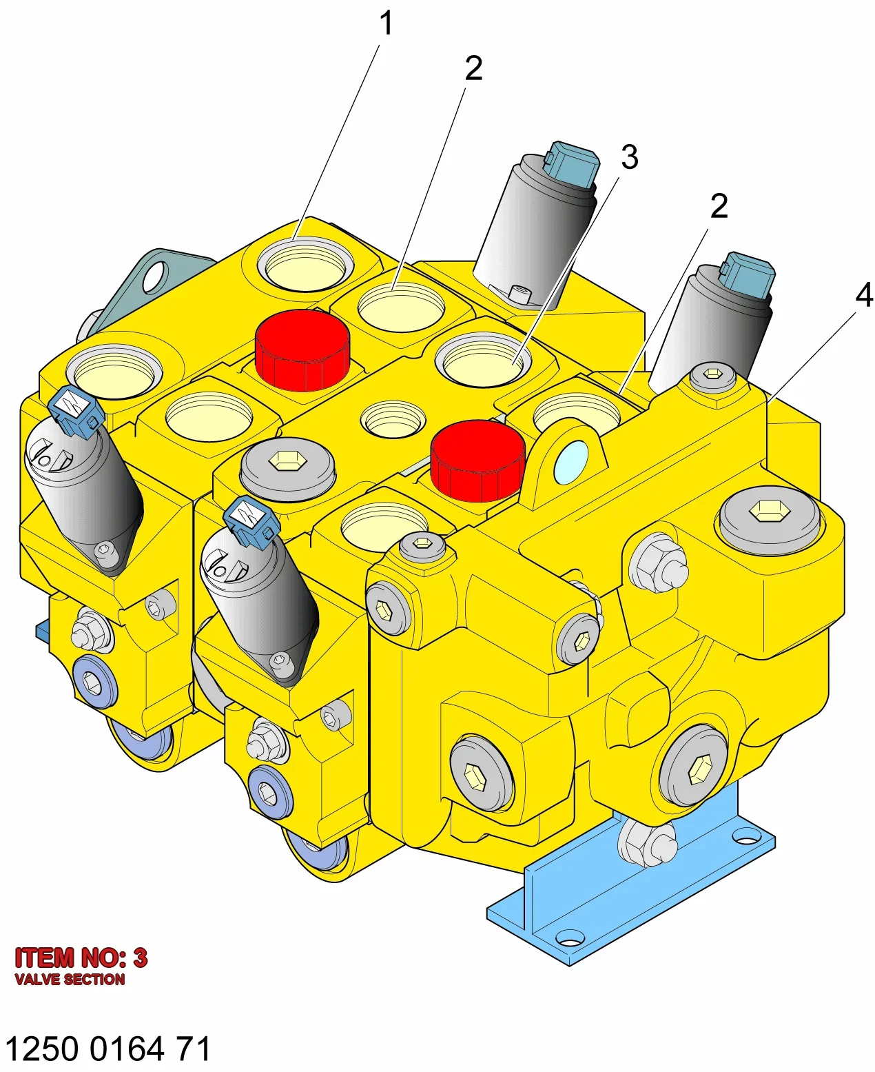 3222 3274 34 VALVE SECTION - Technical Drawing