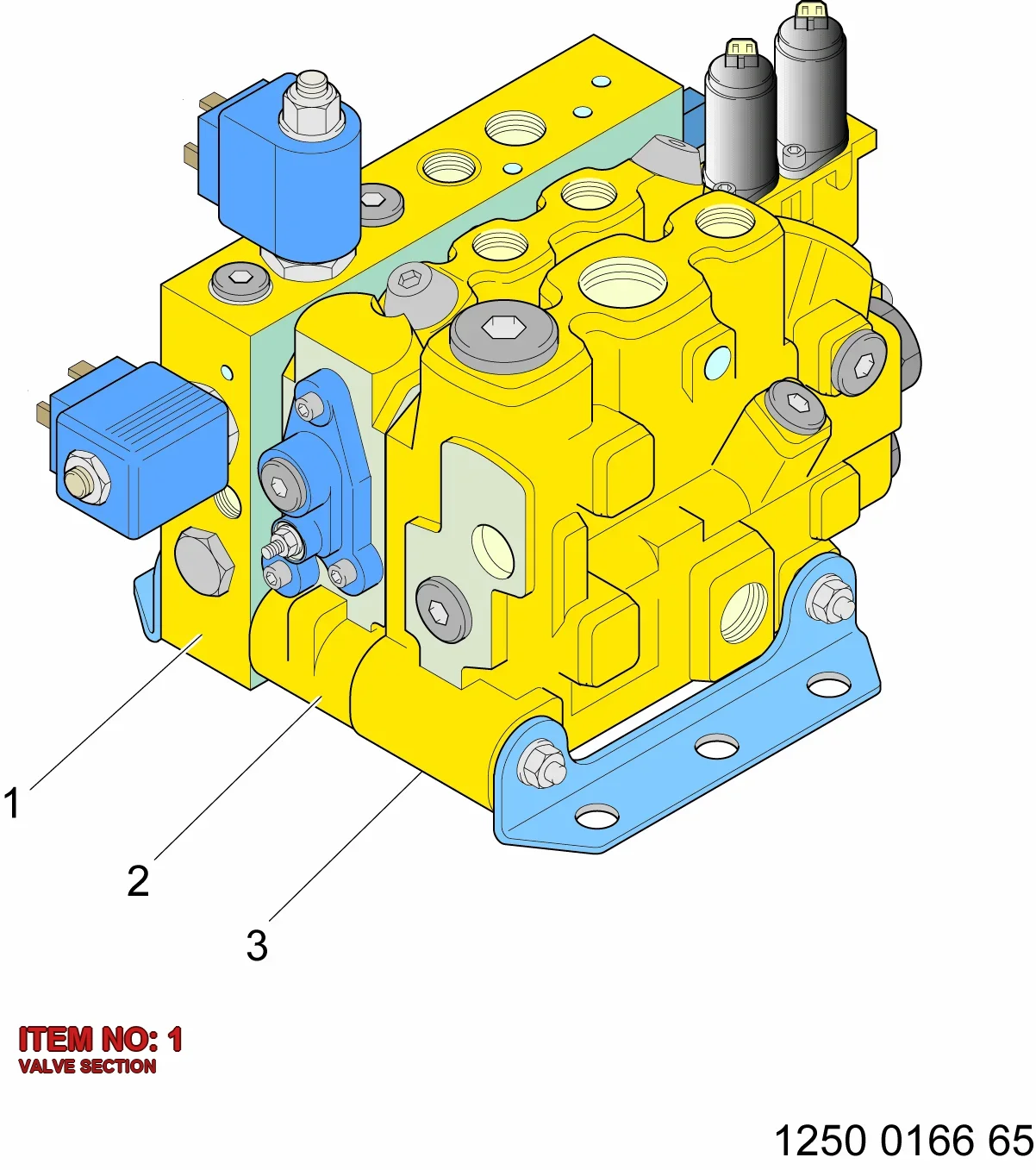 3222 3276 93 VALVE SECTION - Technical Drawing