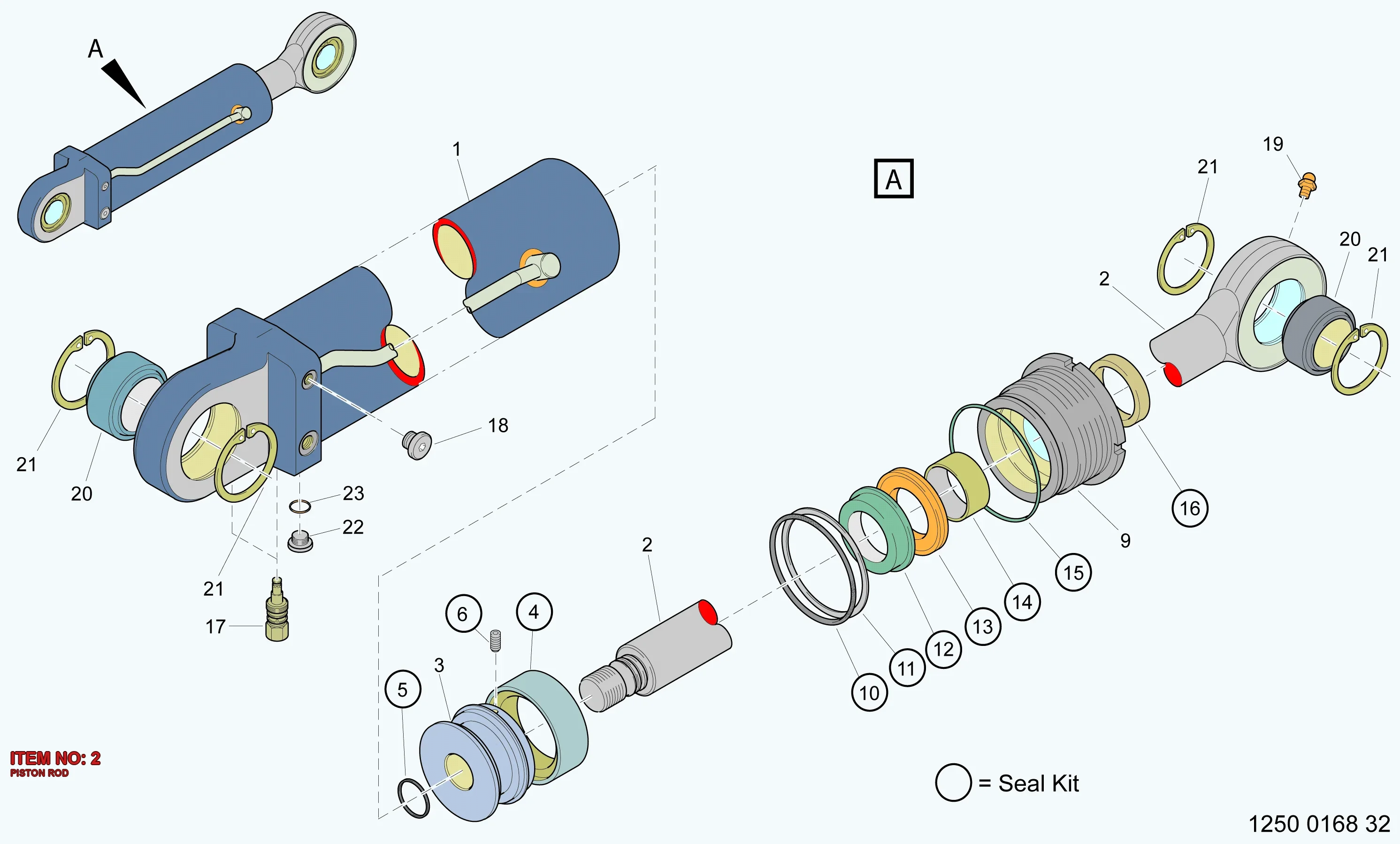 3222 3278 50 PISTON ROD - Technical Drawing