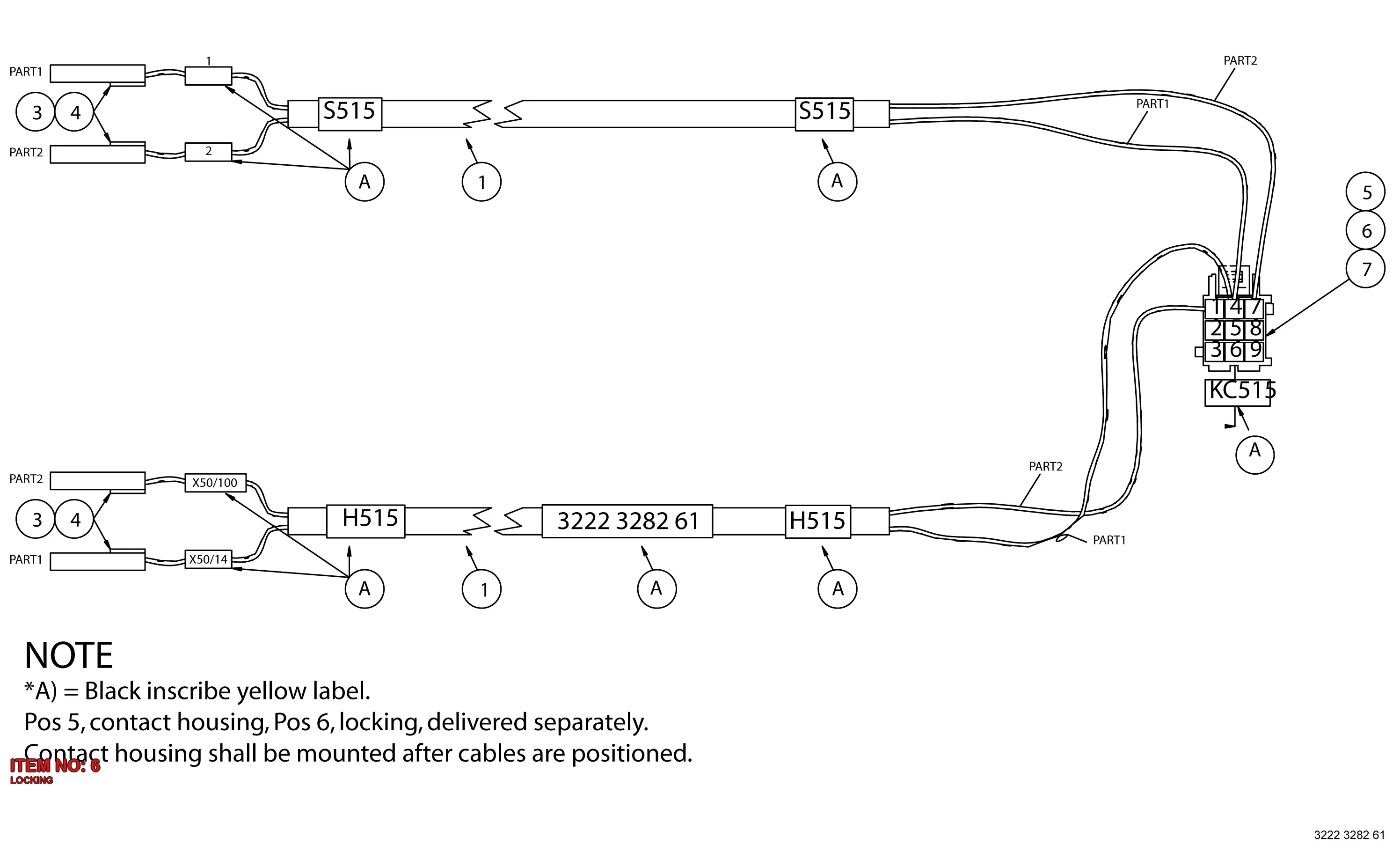 3222 3280 84 LOCKING - Technical Drawing