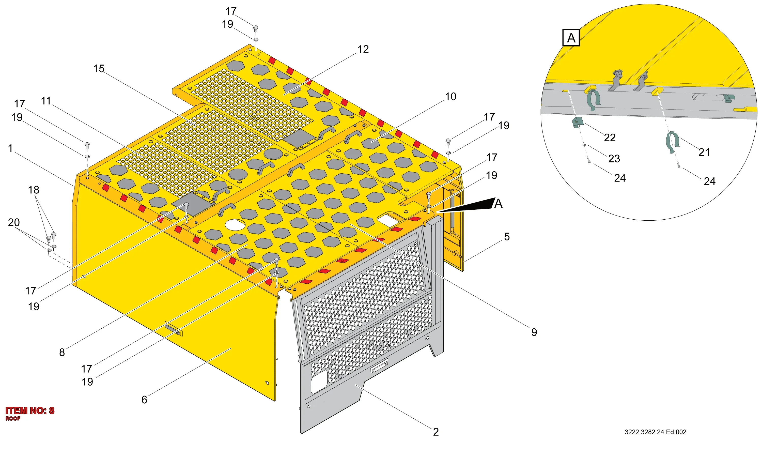 3222 3282 23 ROOF - Technical Drawing