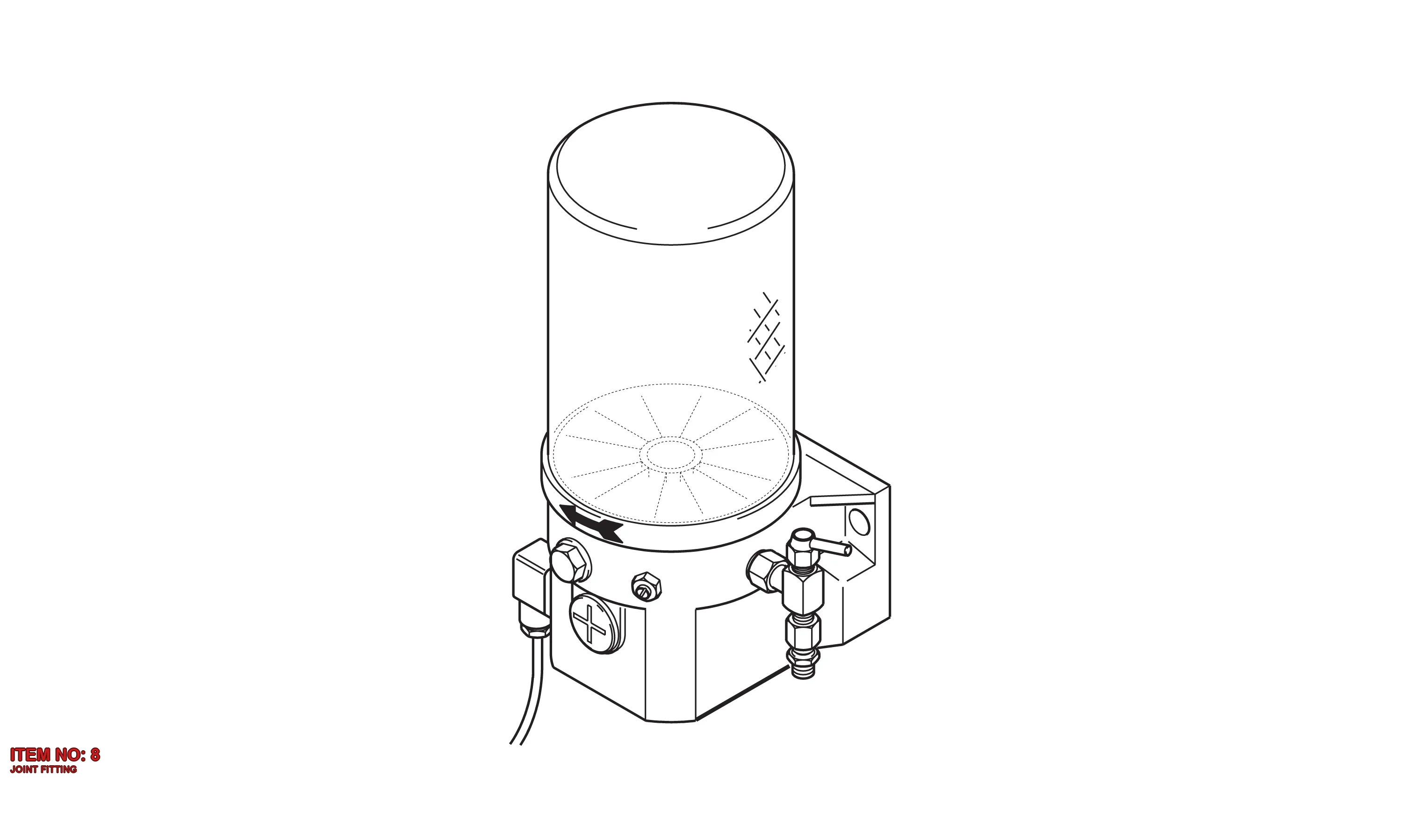 3222 3284 30 SEAL FITTING - Technical Drawing