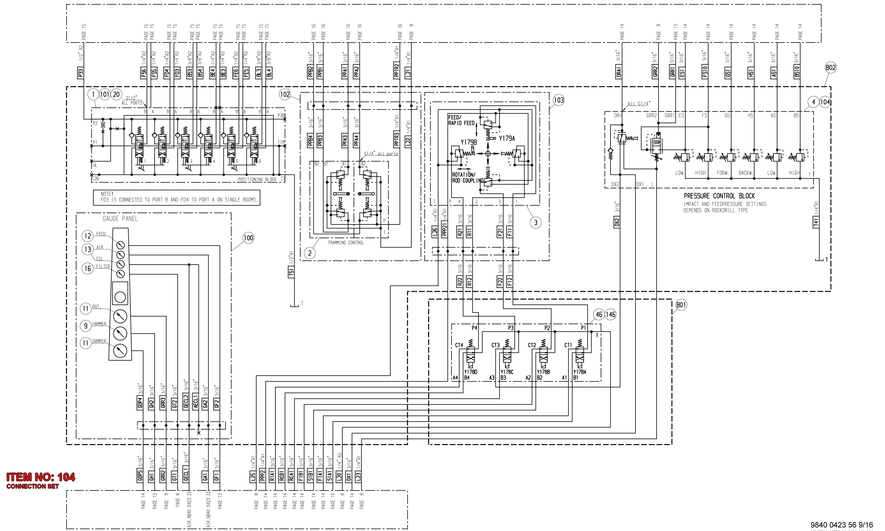 3222 3287 35 CONNECTION SET - Technical Drawing
