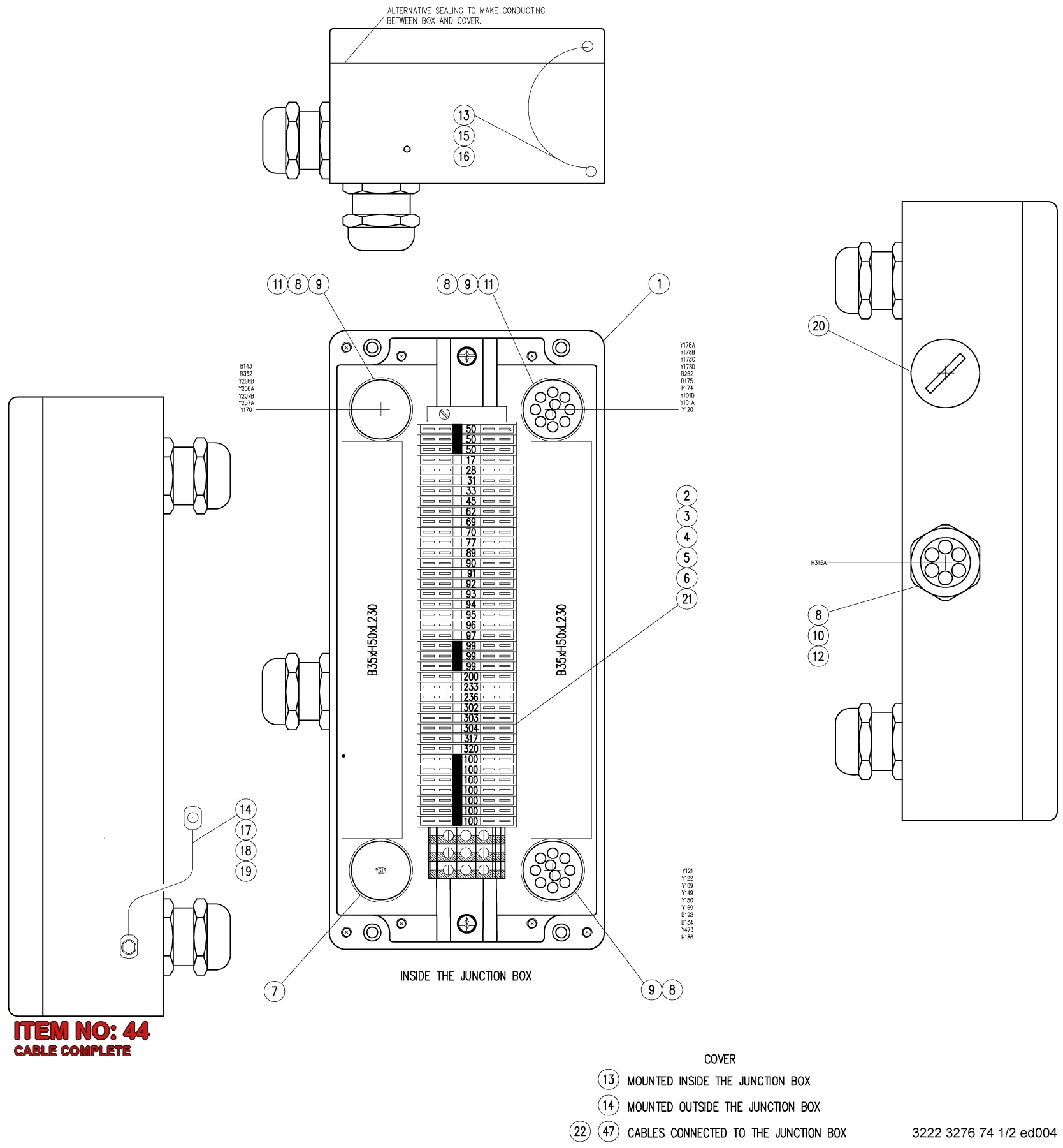 3222 3288 42 CABLE COMPLETE - Technical Drawing