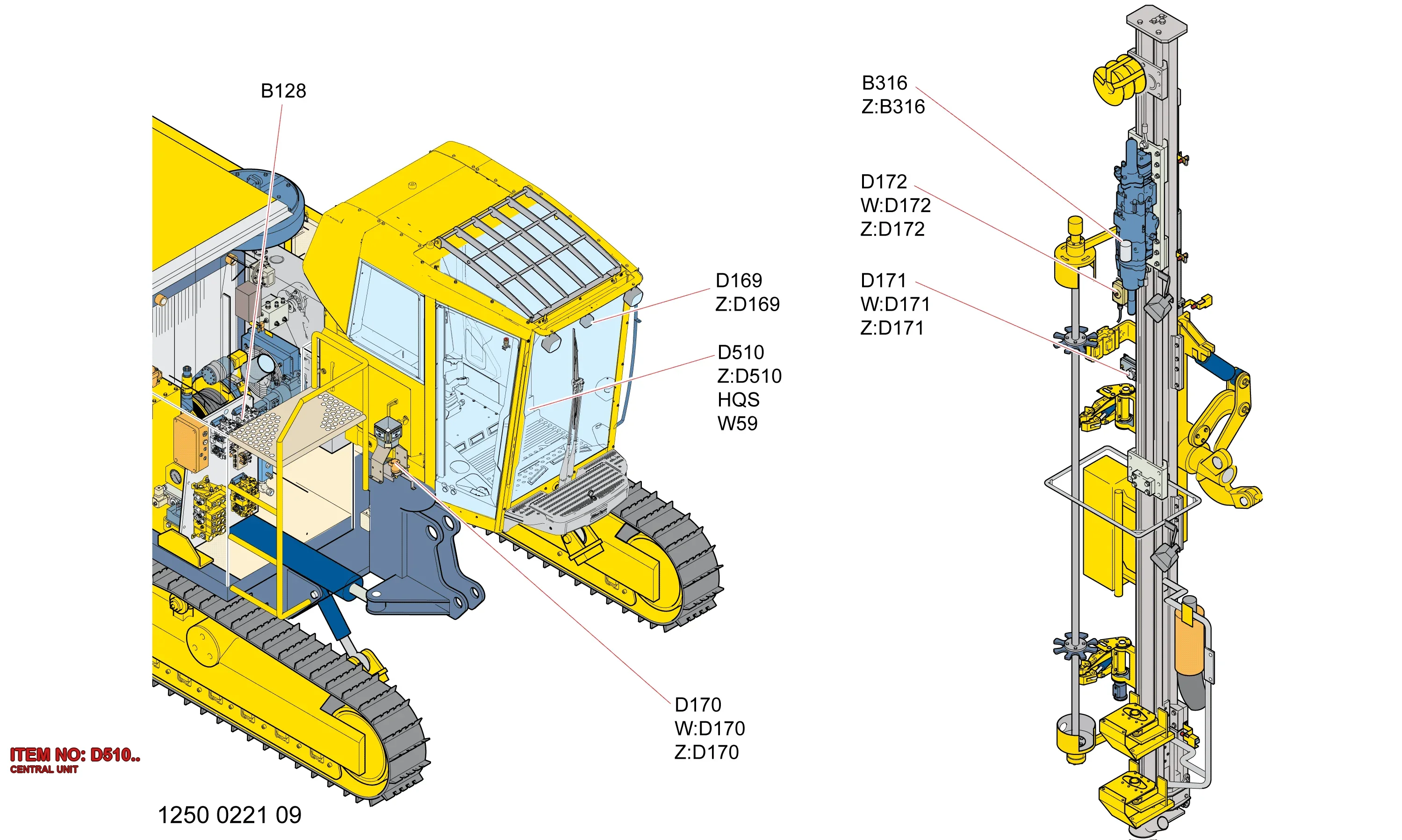 3222 3288 49 CENTRAL UNIT - Technical Drawing