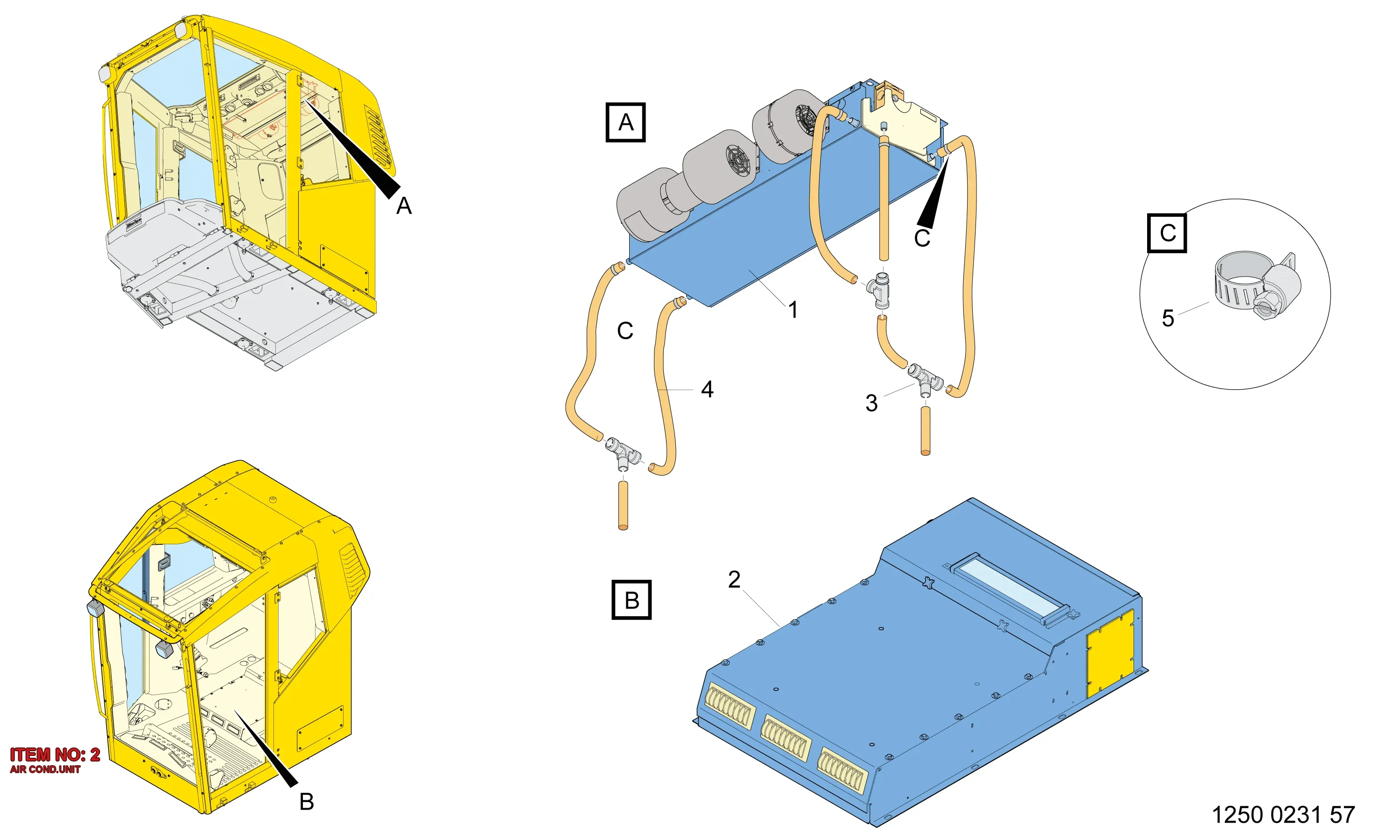 3222 3288 96 AIR COND.UNIT - Technical Drawing