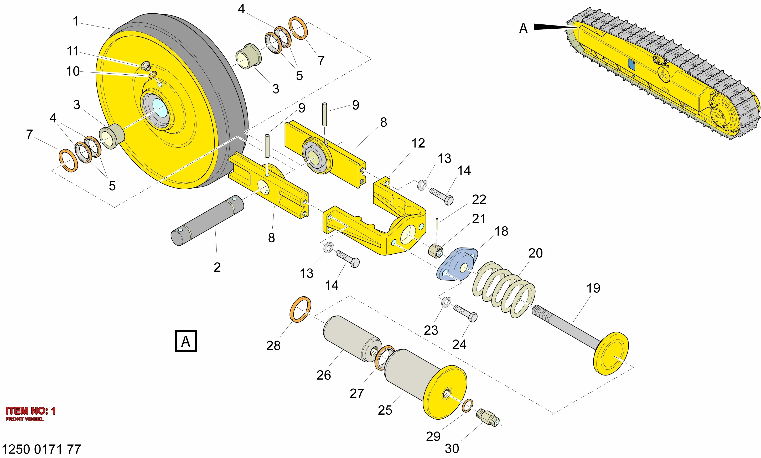 3222 3291 48 FRONT WHEEL - Technical Drawing