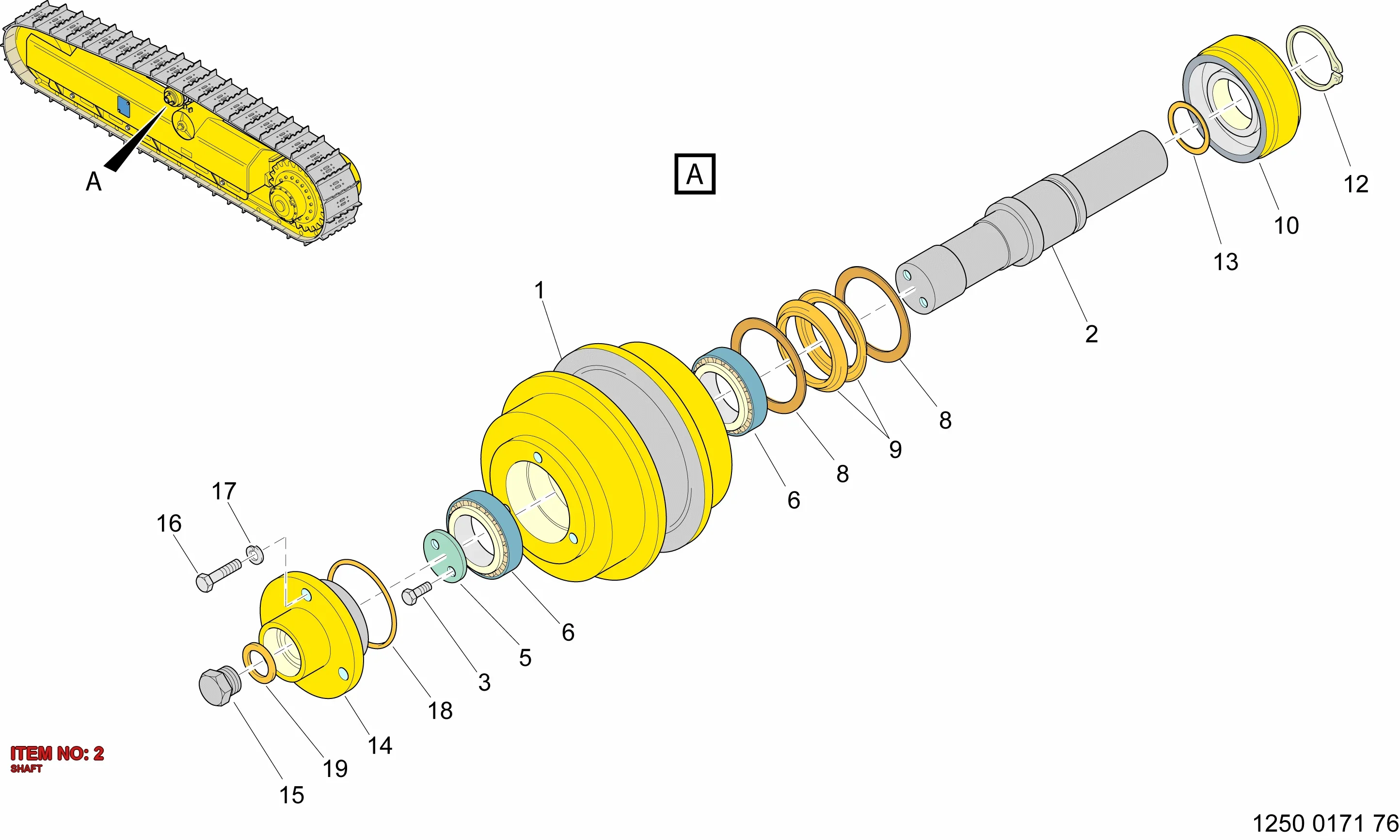 3222 3291 81 SHAFT - Technical Drawing
