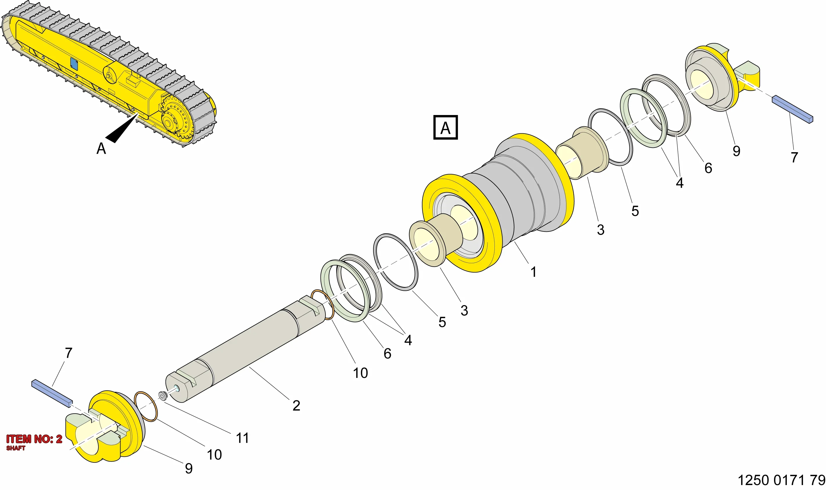 3222 3292 22 SHAFT - Technical Drawing