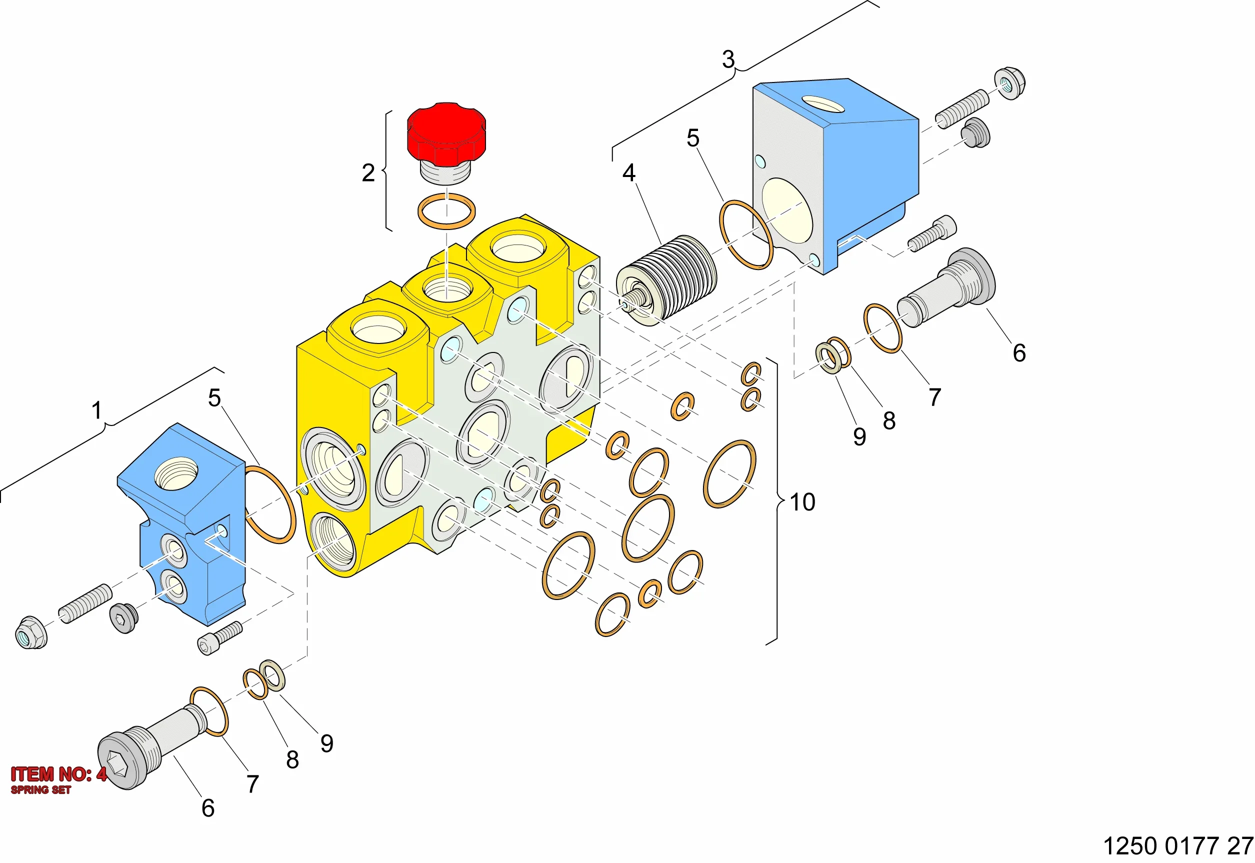 3222 3299 70 SPRING SET - Technical Drawing
