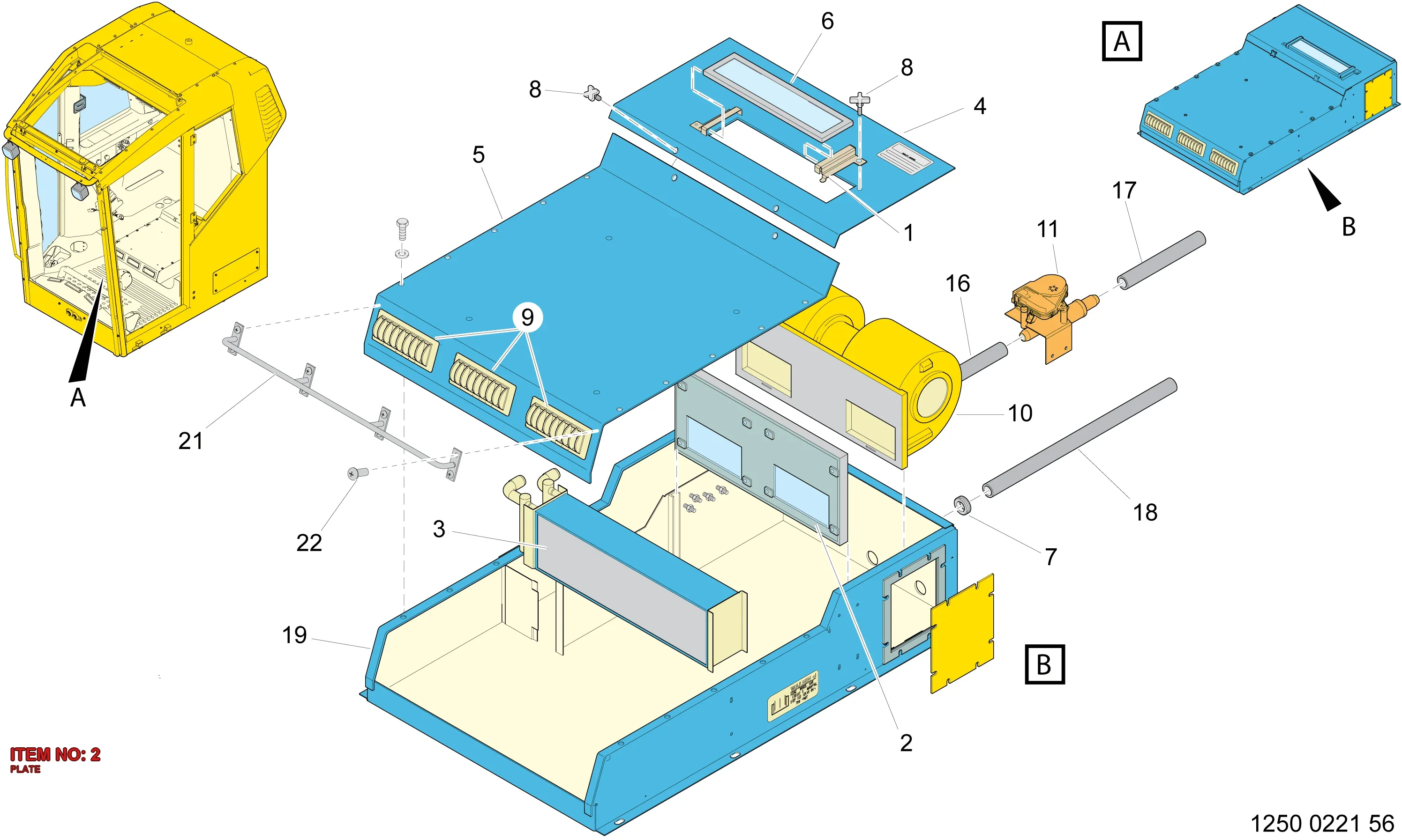 3222 3304 04 PLATE - Technical Drawing