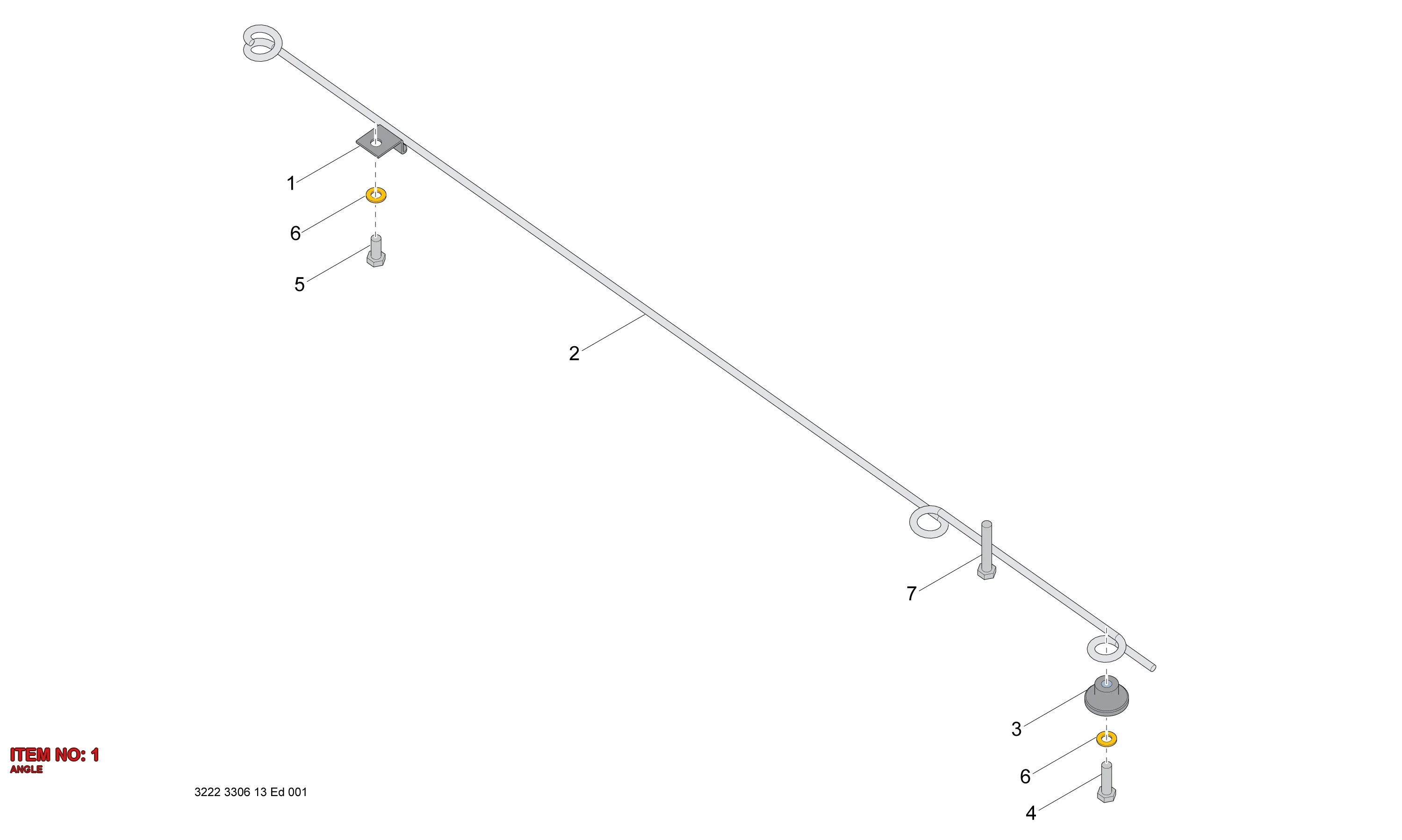 3222 3306 11 ANGLE - Technical Drawing
