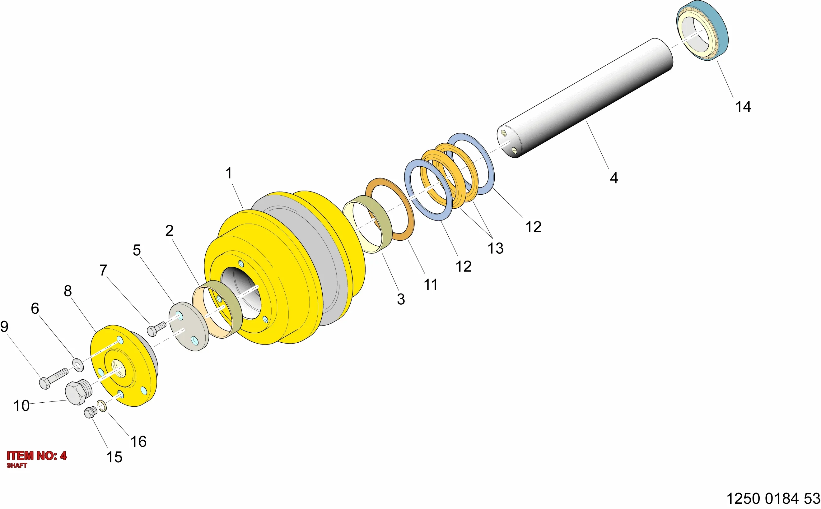 3222 3306 53 SHAFT - Technical Drawing
