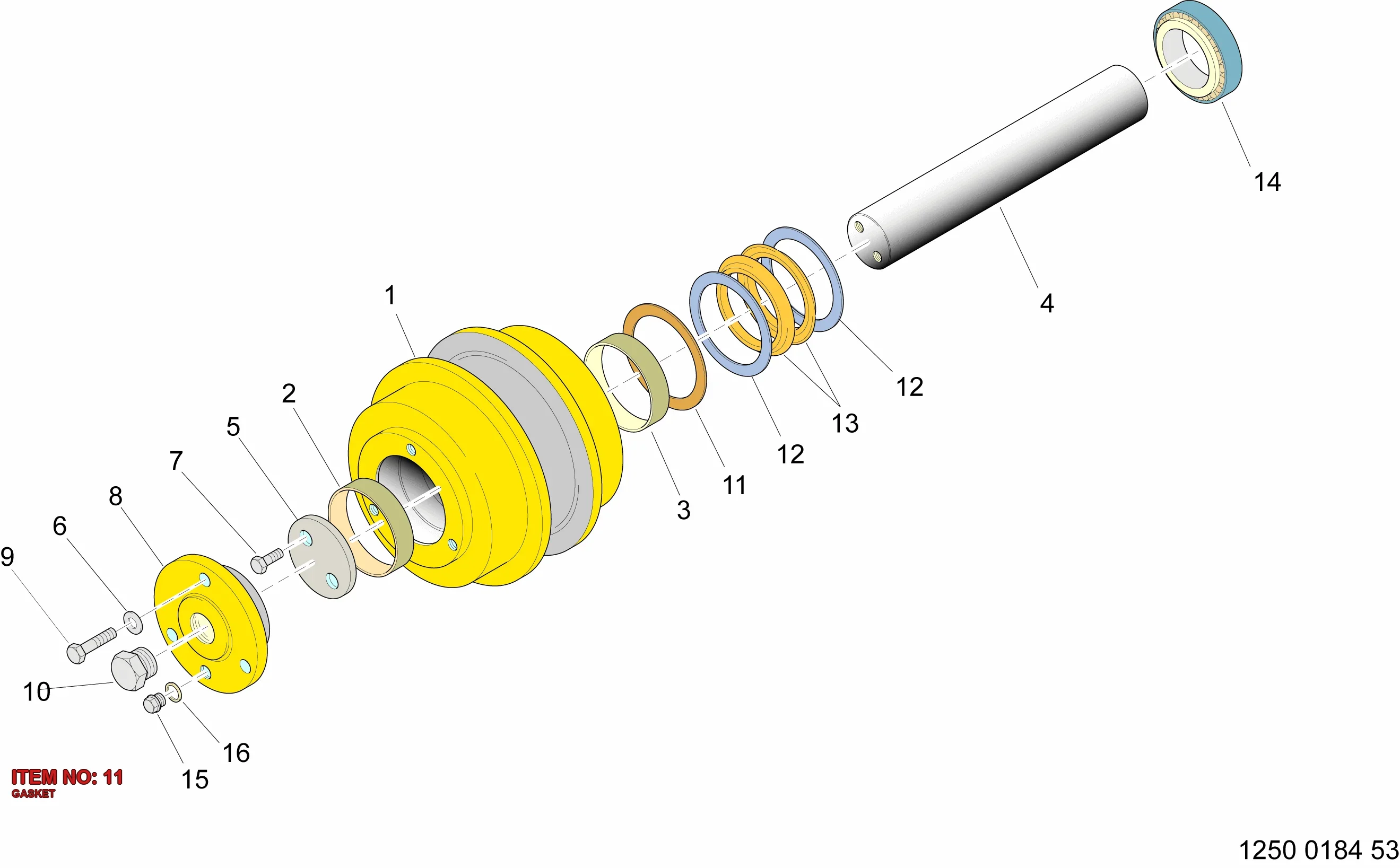 3222 3306 57 GASKET - Technical Drawing