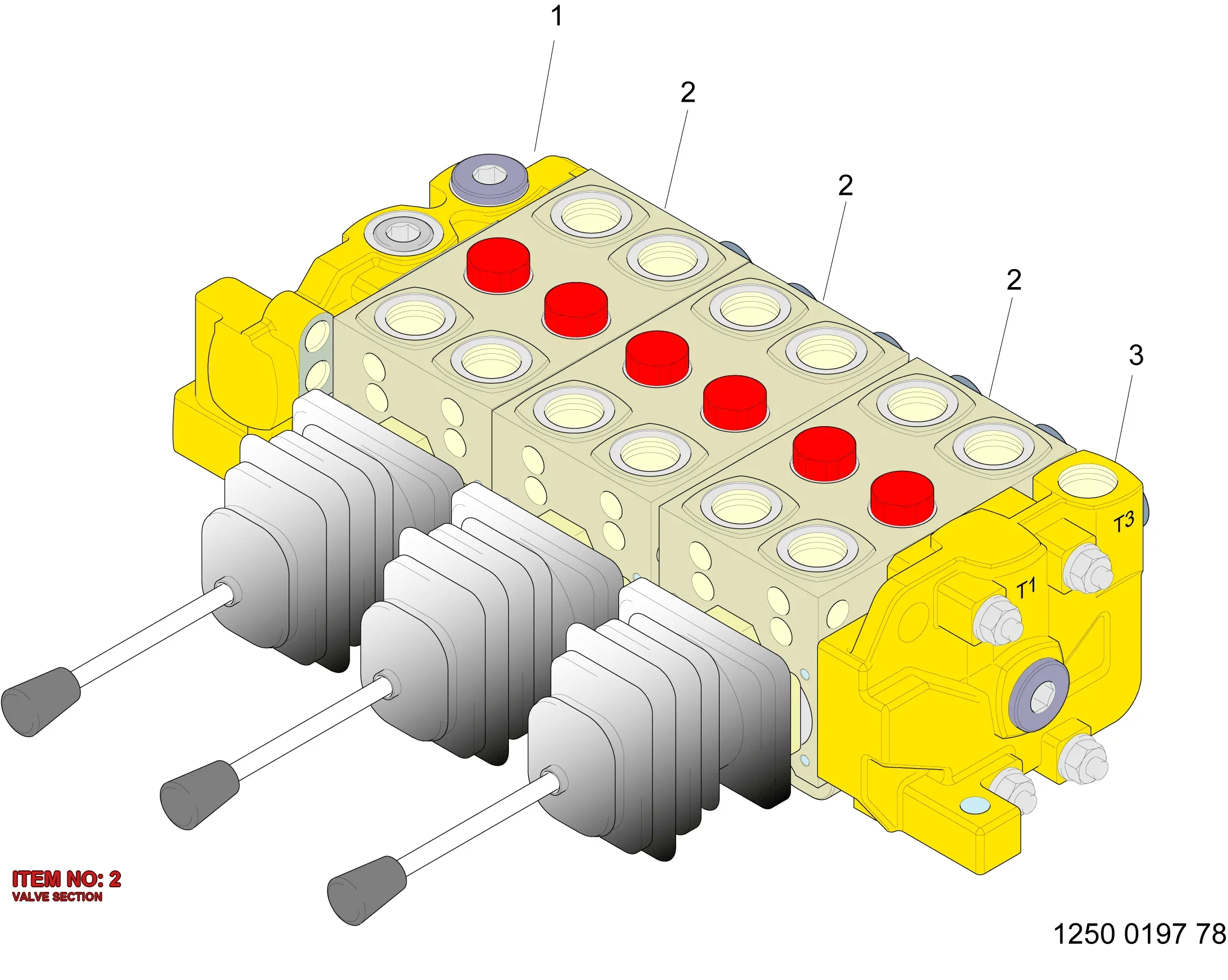 3222 3309 35 VALVE SECTION - Technical Drawing