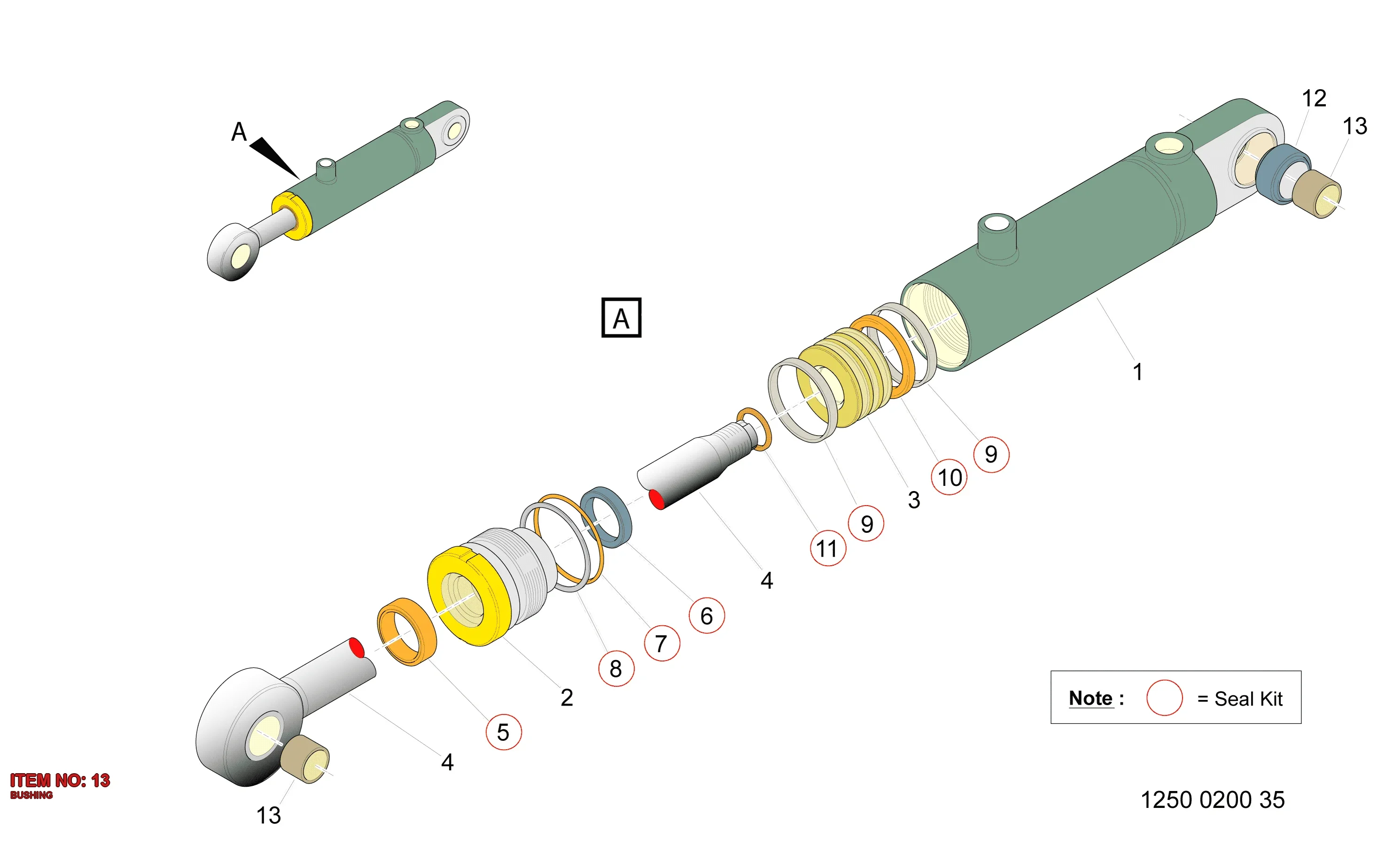 3222 3313 66 BUSHING - Technical Drawing