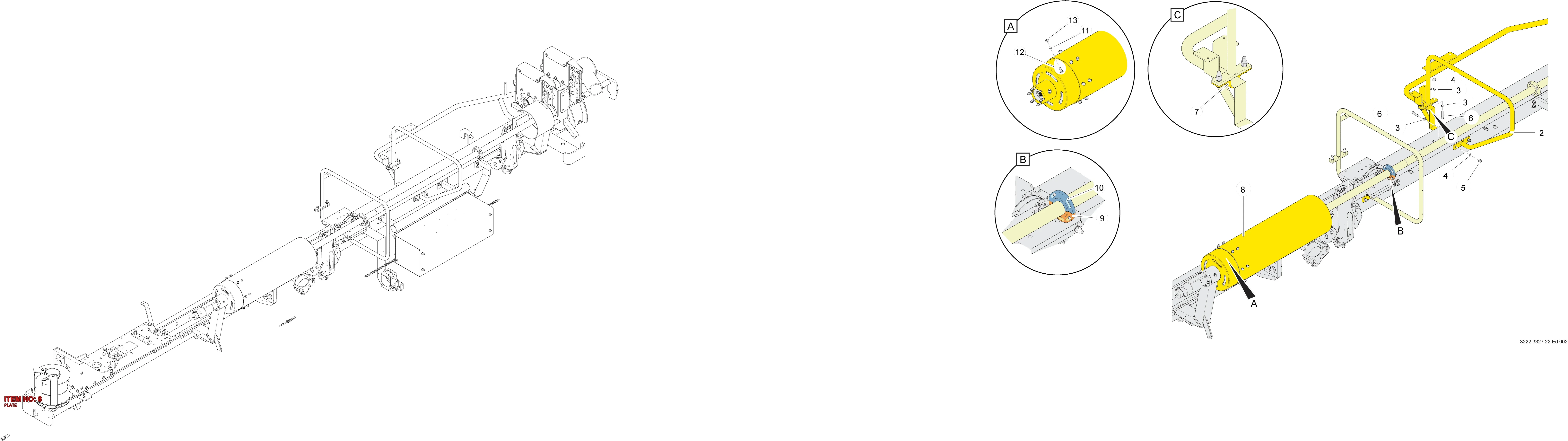 3222 3328 76 PLATE - Technical Drawing