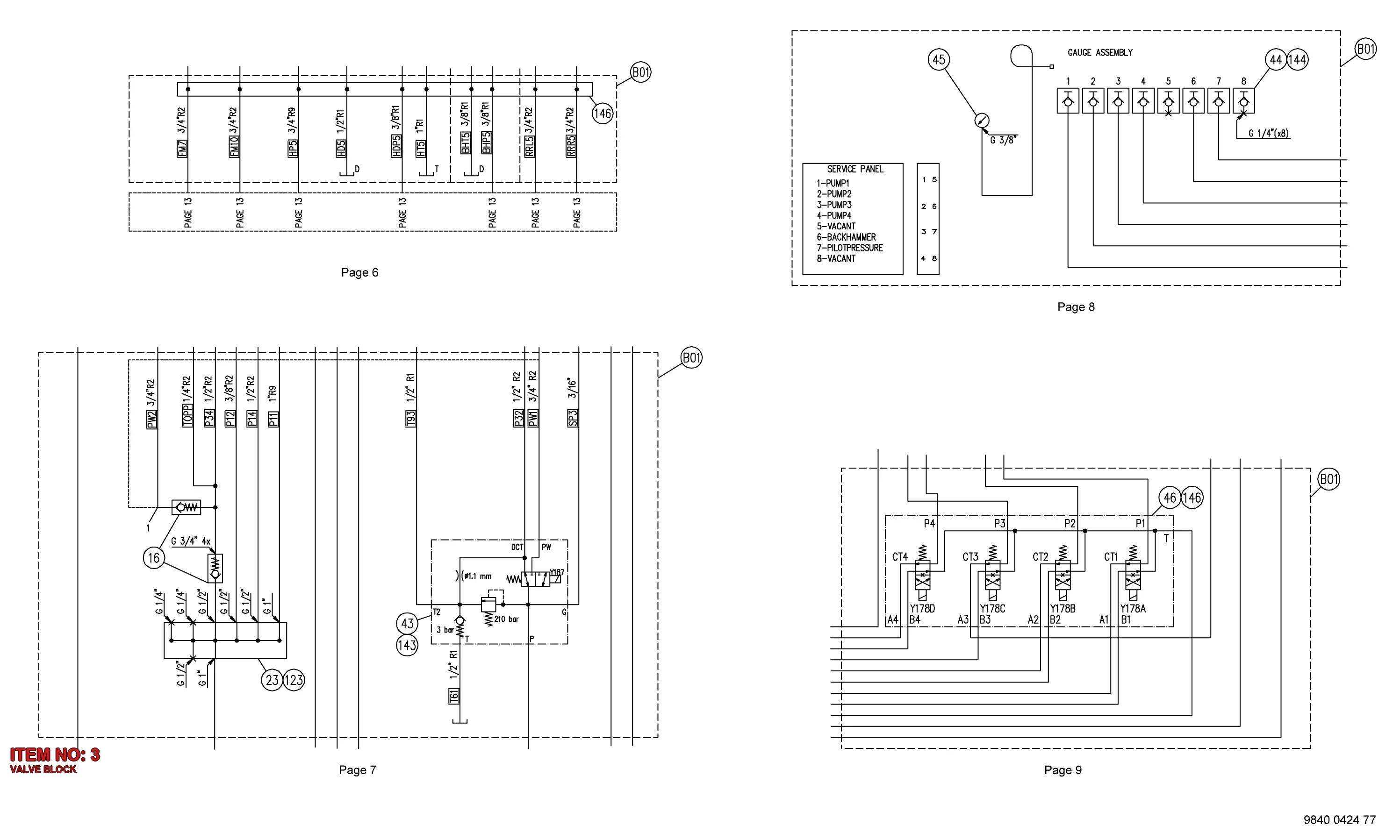 3222 3332 74 VALVE BLOCK - Technical Drawing