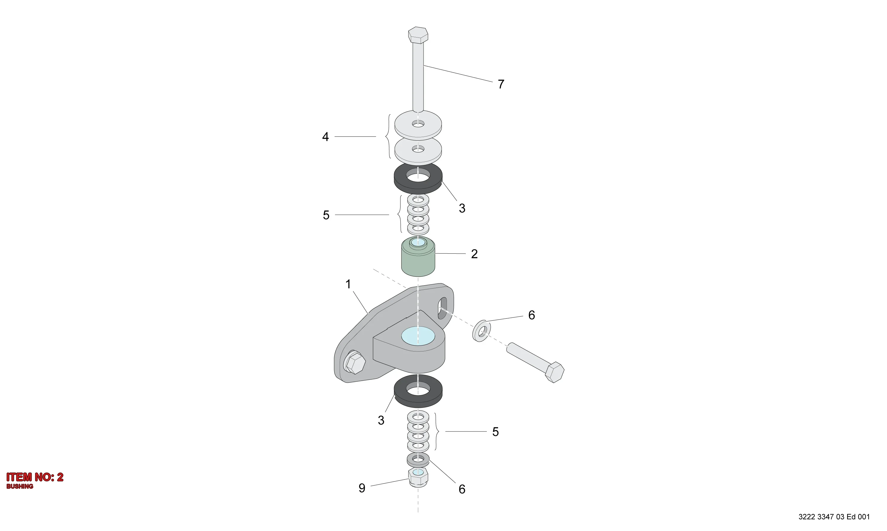 3222 3339 88 BUSHING - Technical Drawing