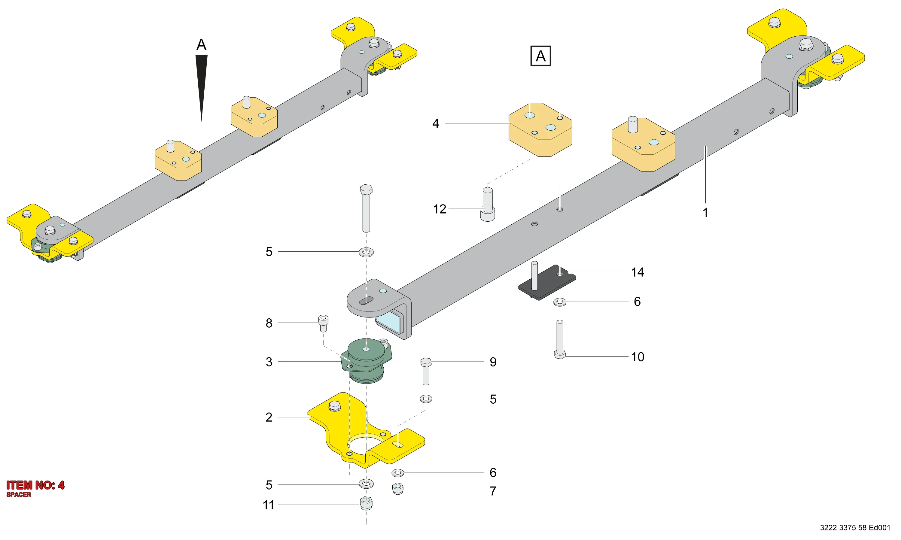 3222 3341 69 SPACER - Technical Drawing