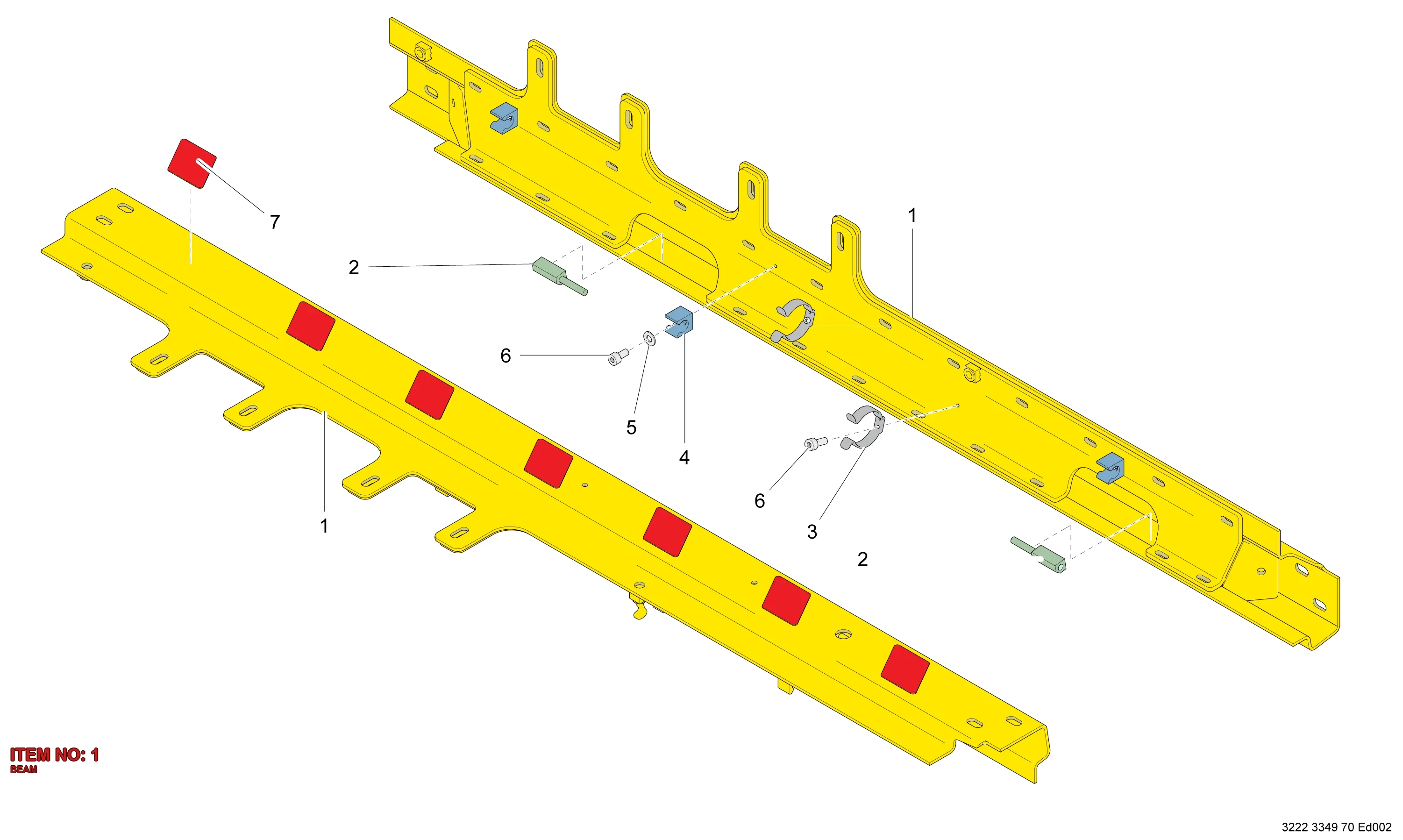 3222 3349 67 BEAM - Technical Drawing