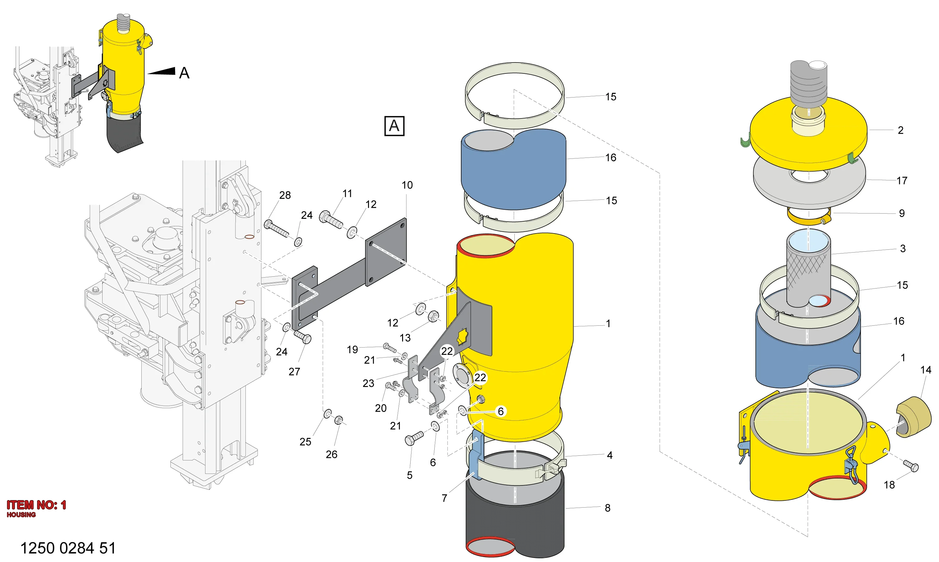 3222 3355 08 HOUSING - Technical Drawing
