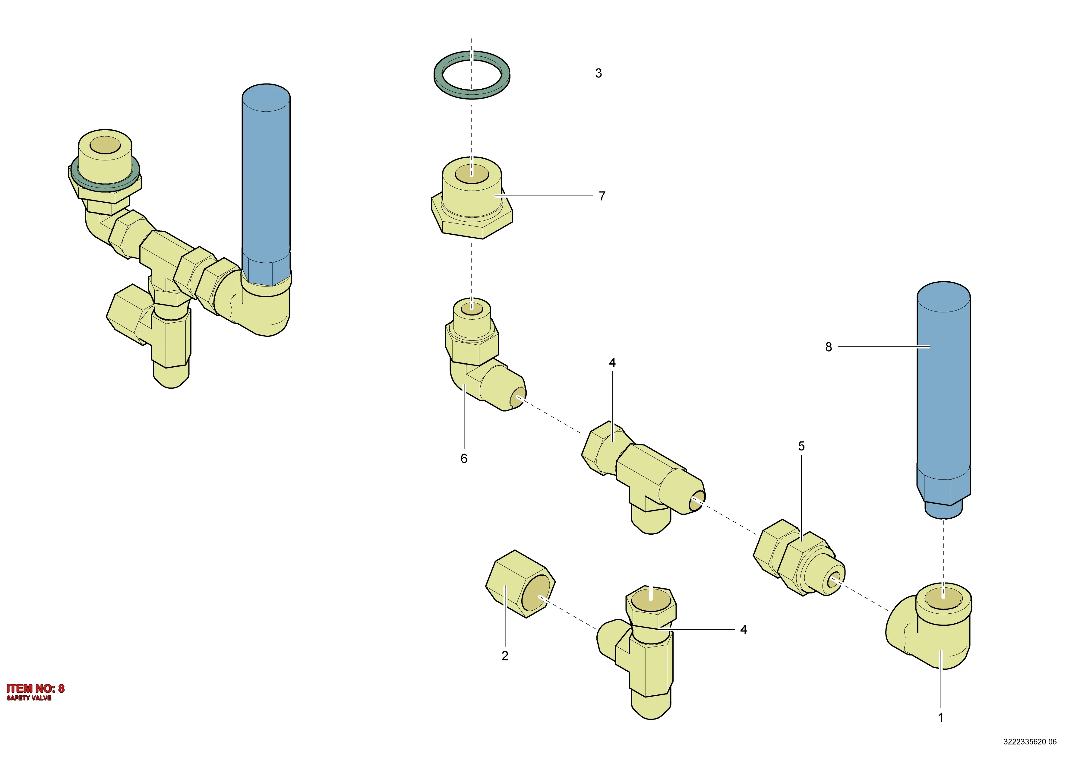 3222 3355 95 SAFETY VALVE - Technical Drawing