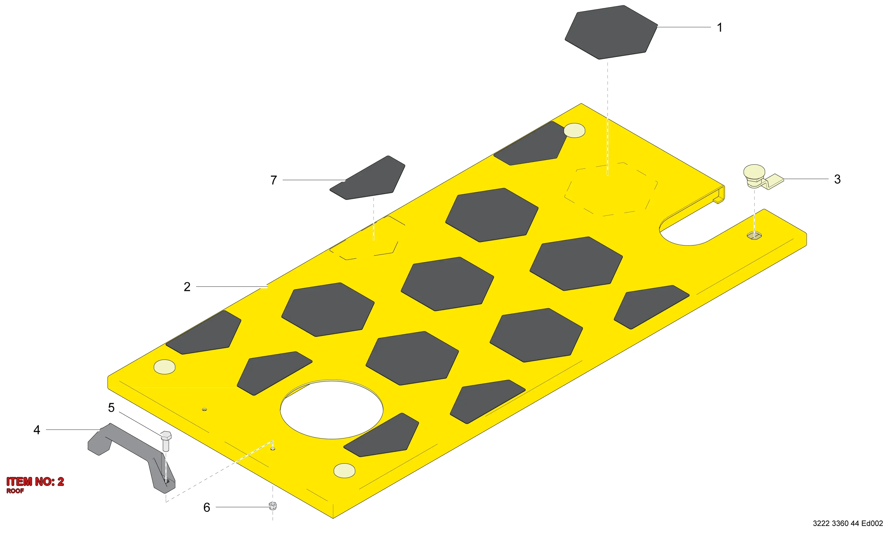 3222 3360 43 ROOF - Technical Drawing