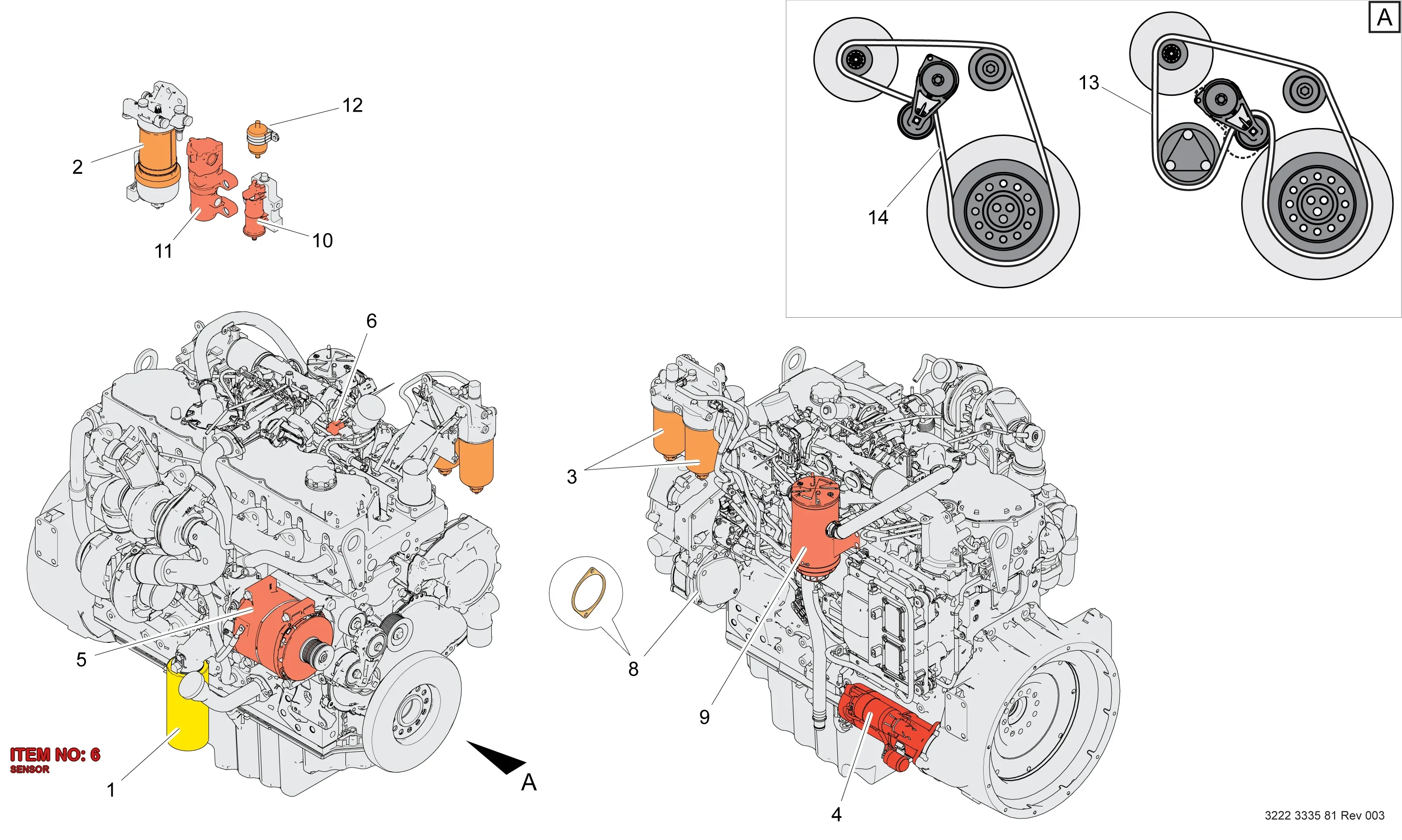 3222 3361 25 SENSOR - Technical Drawing